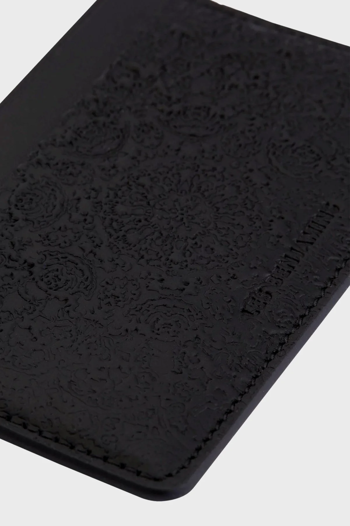 Les Benjamins Logolu Hakiki Deri Unisex Kartlık LBNOOSTMJUUWL-016 SİYAH - 4