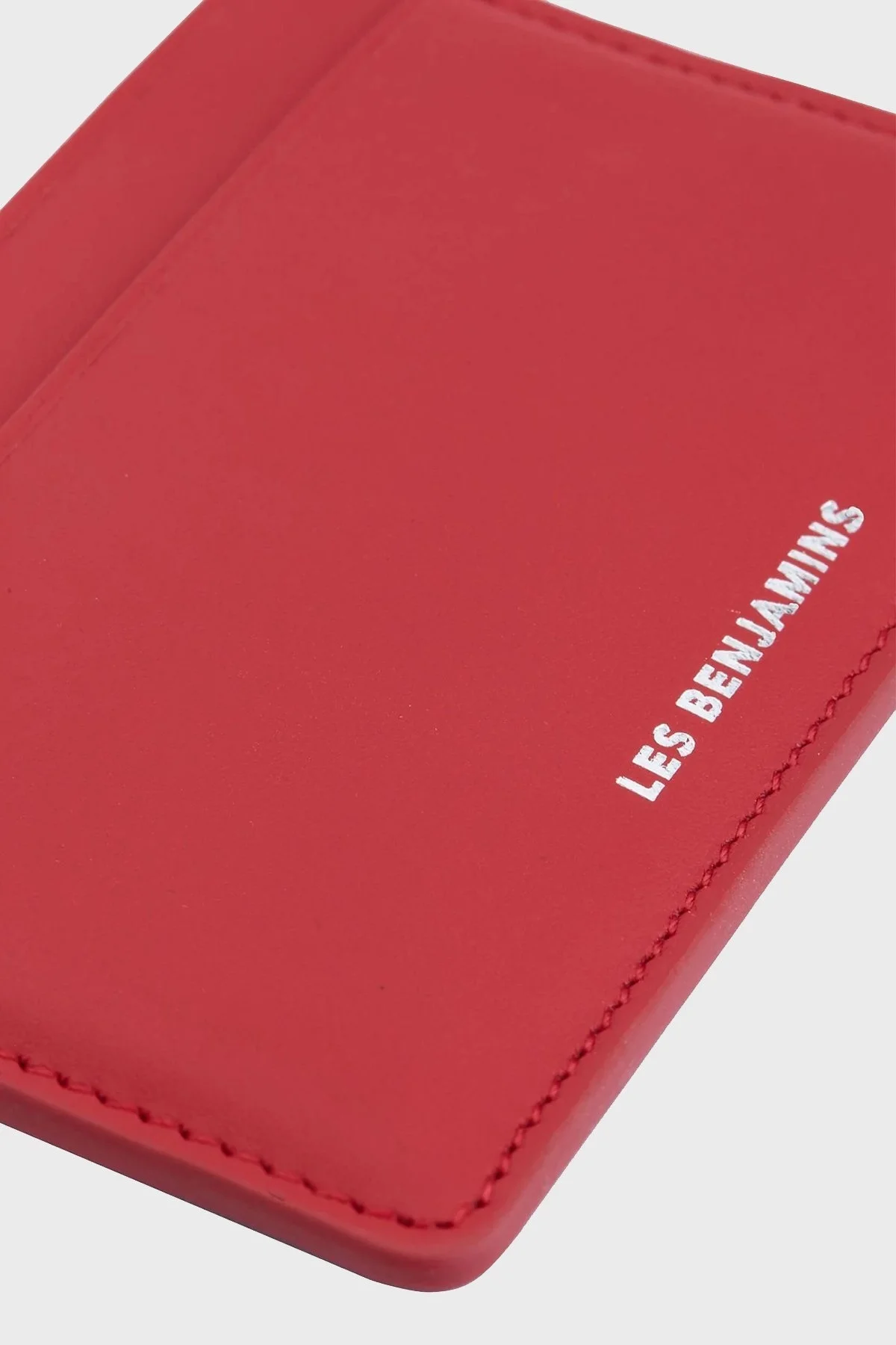 Les Benjamins Logolu Hakiki Deri Unisex Kartlık LBNOOSTMJUUWL-025 KIRMIZI - 2