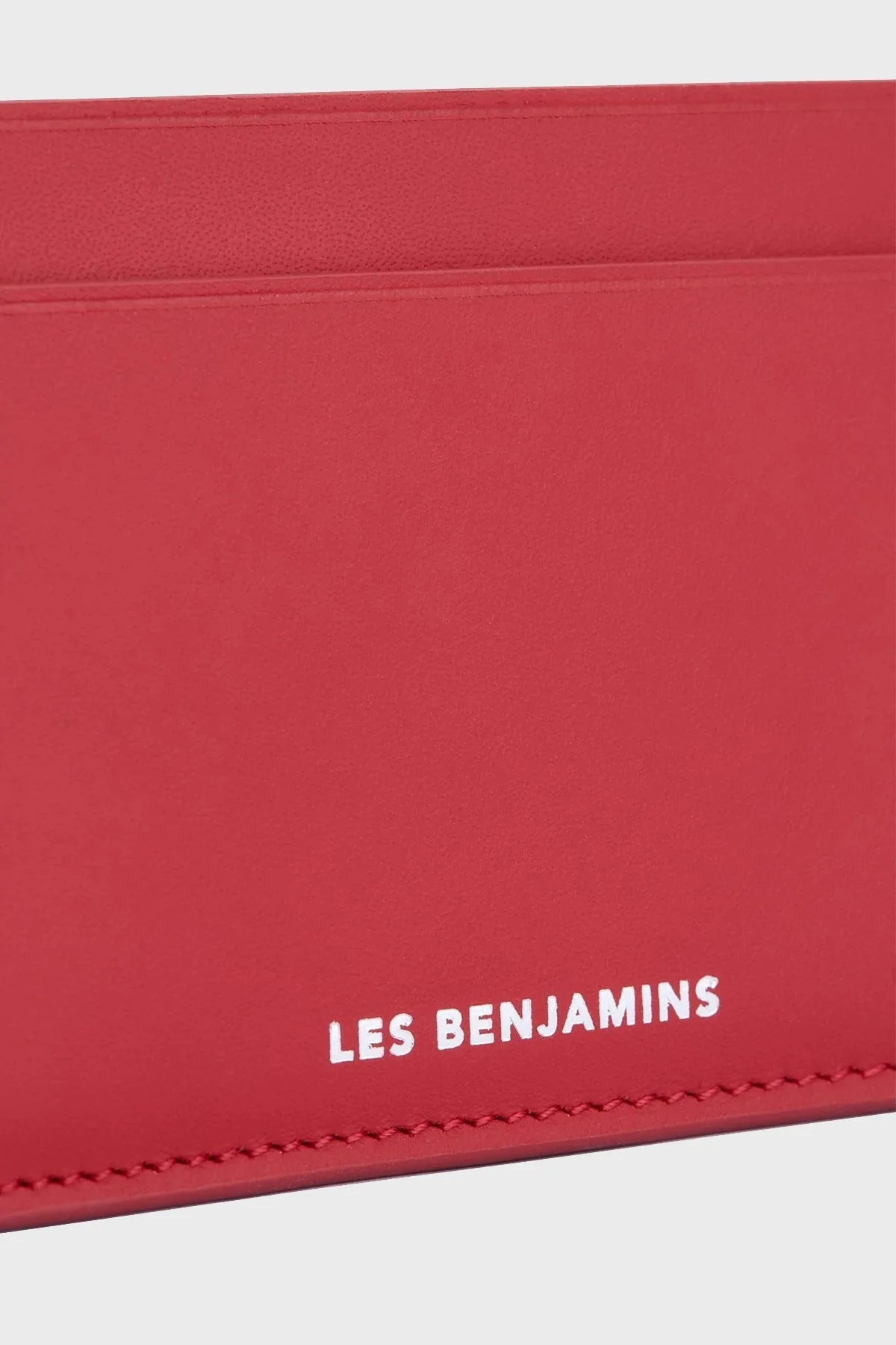 Les Benjamins Logolu Hakiki Deri Unisex Kartlık LBNOOSTMJUUWL-025 KIRMIZI - 3