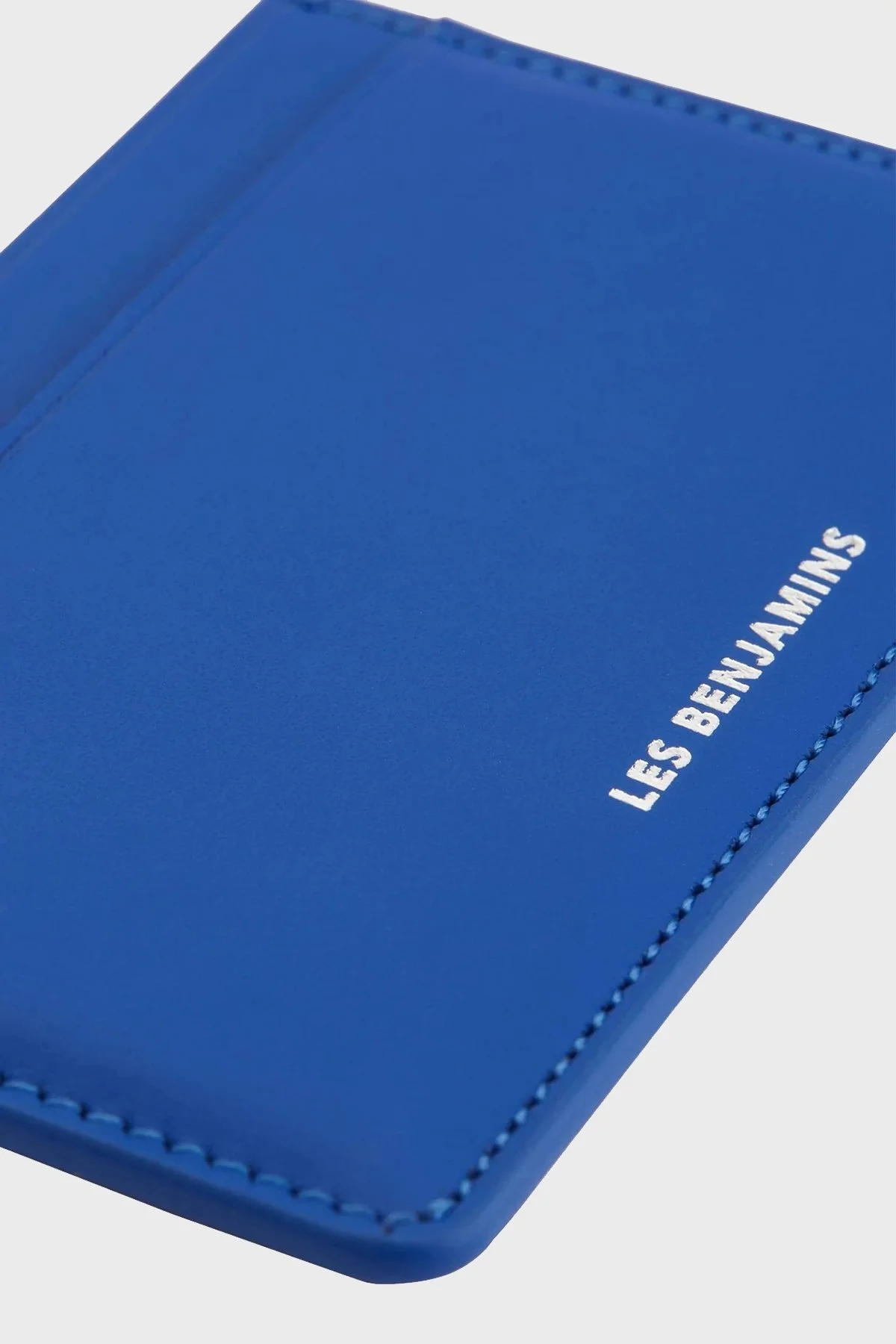 Les Benjamins Logolu Hakiki Deri Unisex Kartlık LBNOOSTMJUUWL-026 MAVİ - 4