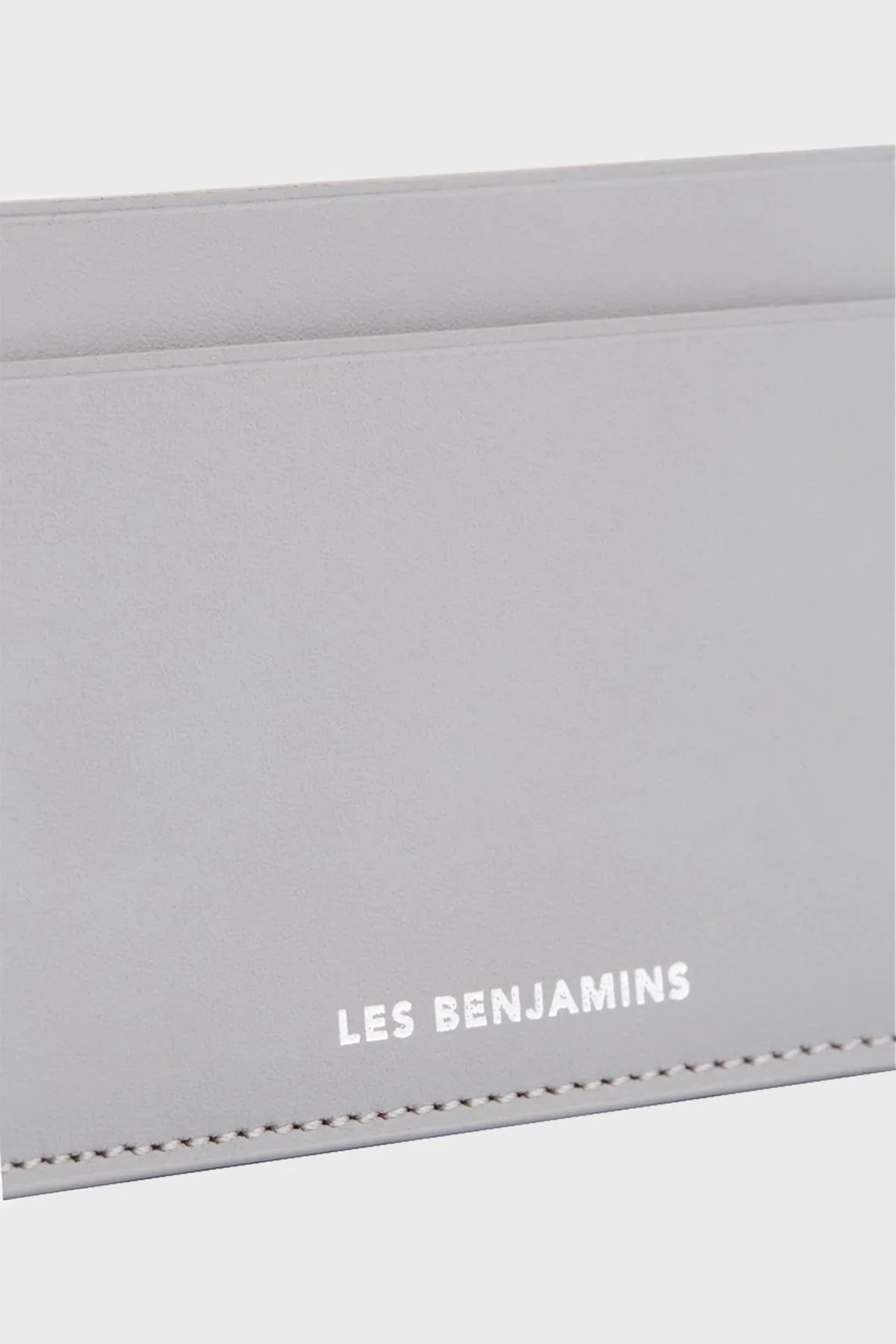 Les Benjamins Logolu Hakiki Deri Unisex Kartlık LBNOOSTMJUUWL-029 GRİ - 2
