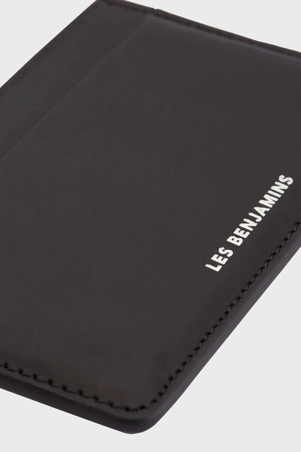 Les Benjamins Logolu Hakiki Deri Unisex Kartlık LBNOOSTMJUUWL-030 SİYAH - 2