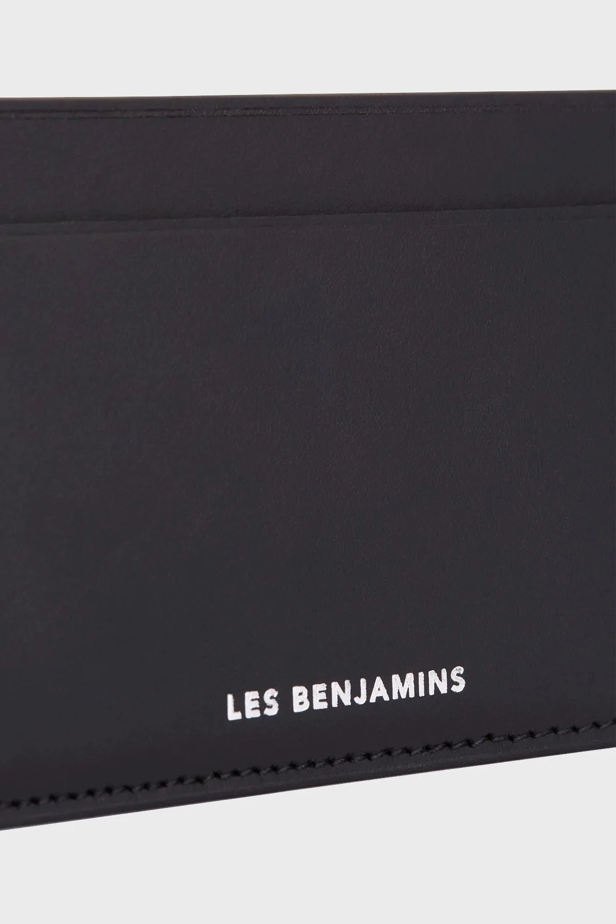 Les Benjamins Logolu Hakiki Deri Unisex Kartlık LBNOOSTMJUUWL-030 SİYAH - 3