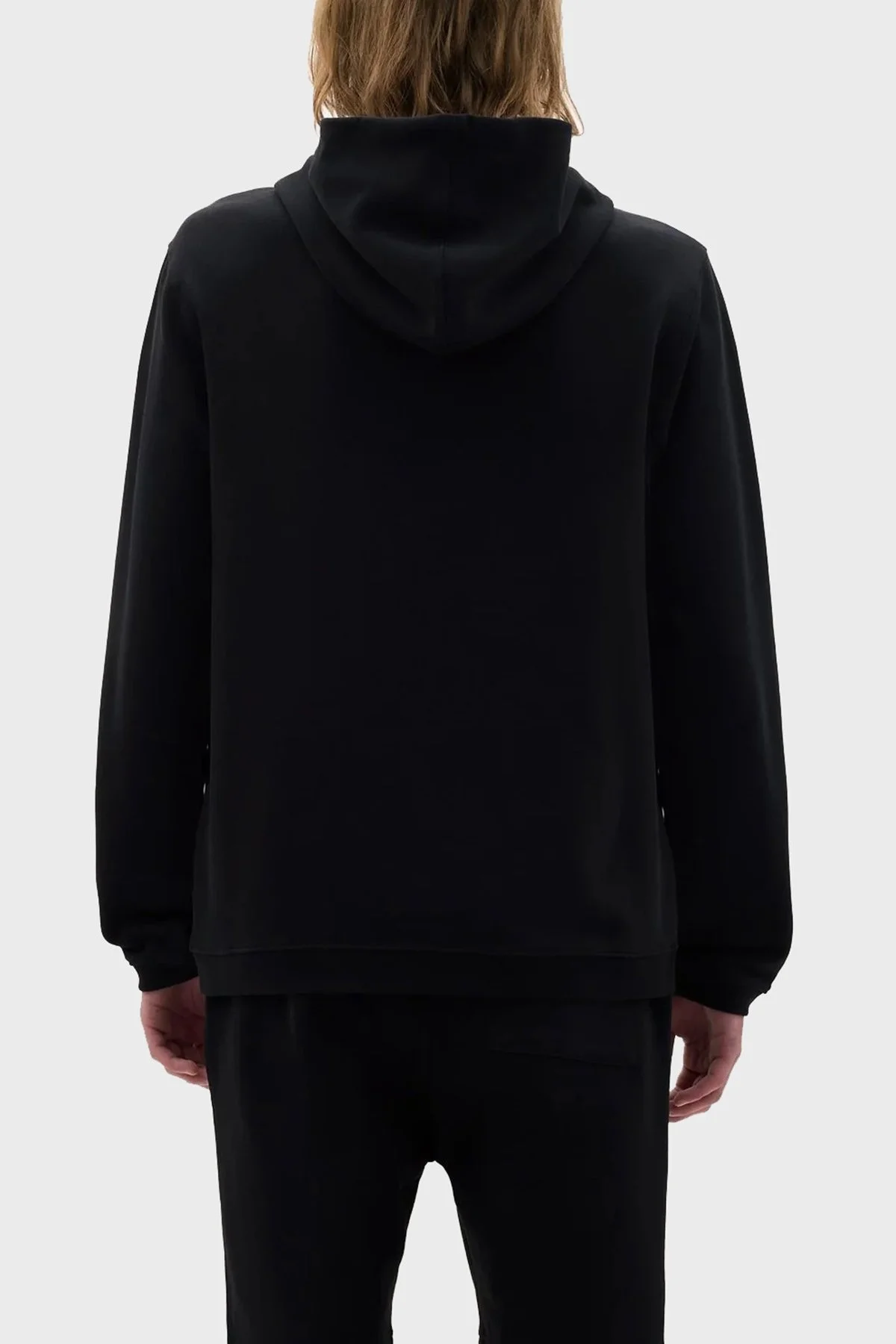 Les Benjamins Logolu Kapüşonlu Fermuarlı Pamuklu Regular Fit Erkek Sweat LB21SSCORMUZH-001 SİYAH - 2