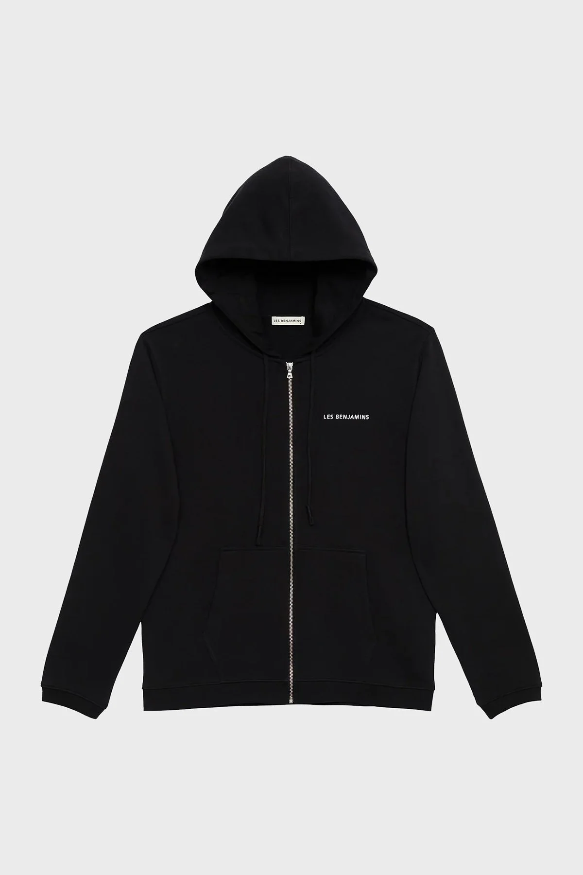 Les Benjamins Logolu Kapüşonlu Fermuarlı Pamuklu Regular Fit Erkek Sweat LB21SSCORMUZH-001 SİYAH - 6