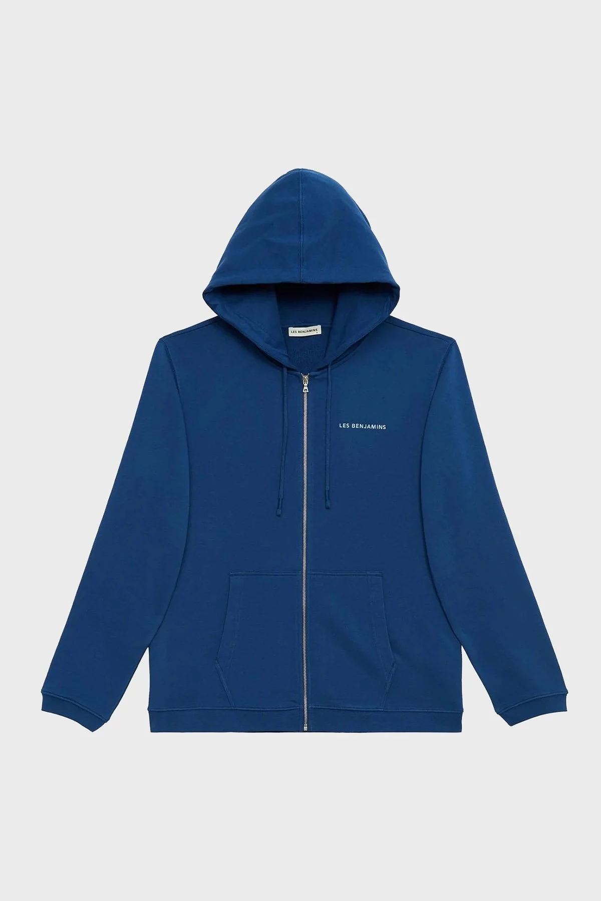 Les Benjamins Logolu Kapüşonlu Fermuarlı Pamuklu Regular Fit Erkek Sweat LB21SSCORMUZH-002 LACİVERT - 6