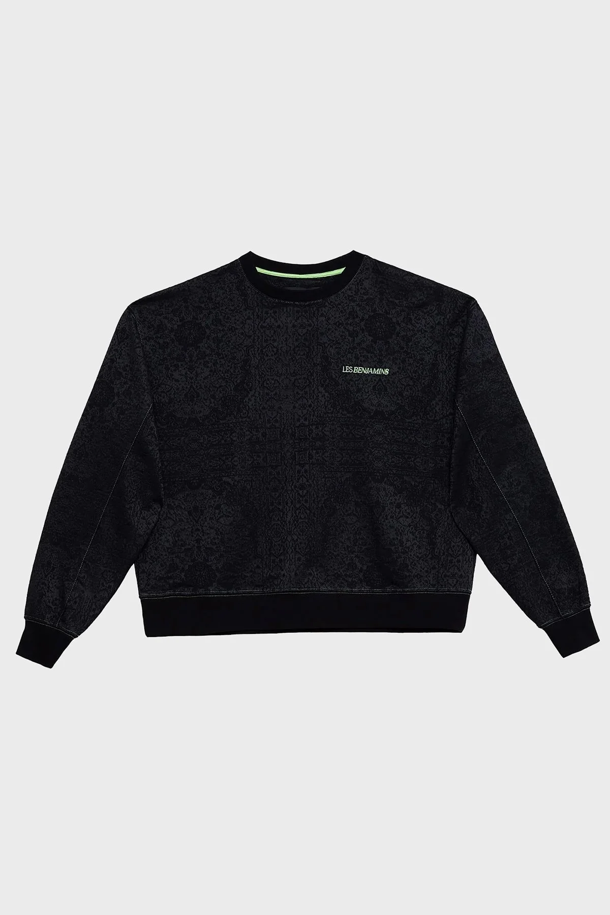 Les Benjamins Logolu Pamuklu Bisiklet Yaka Regular Fit Bayan Sweat LB23FWFRWFUSW-010 SİYAH - 6