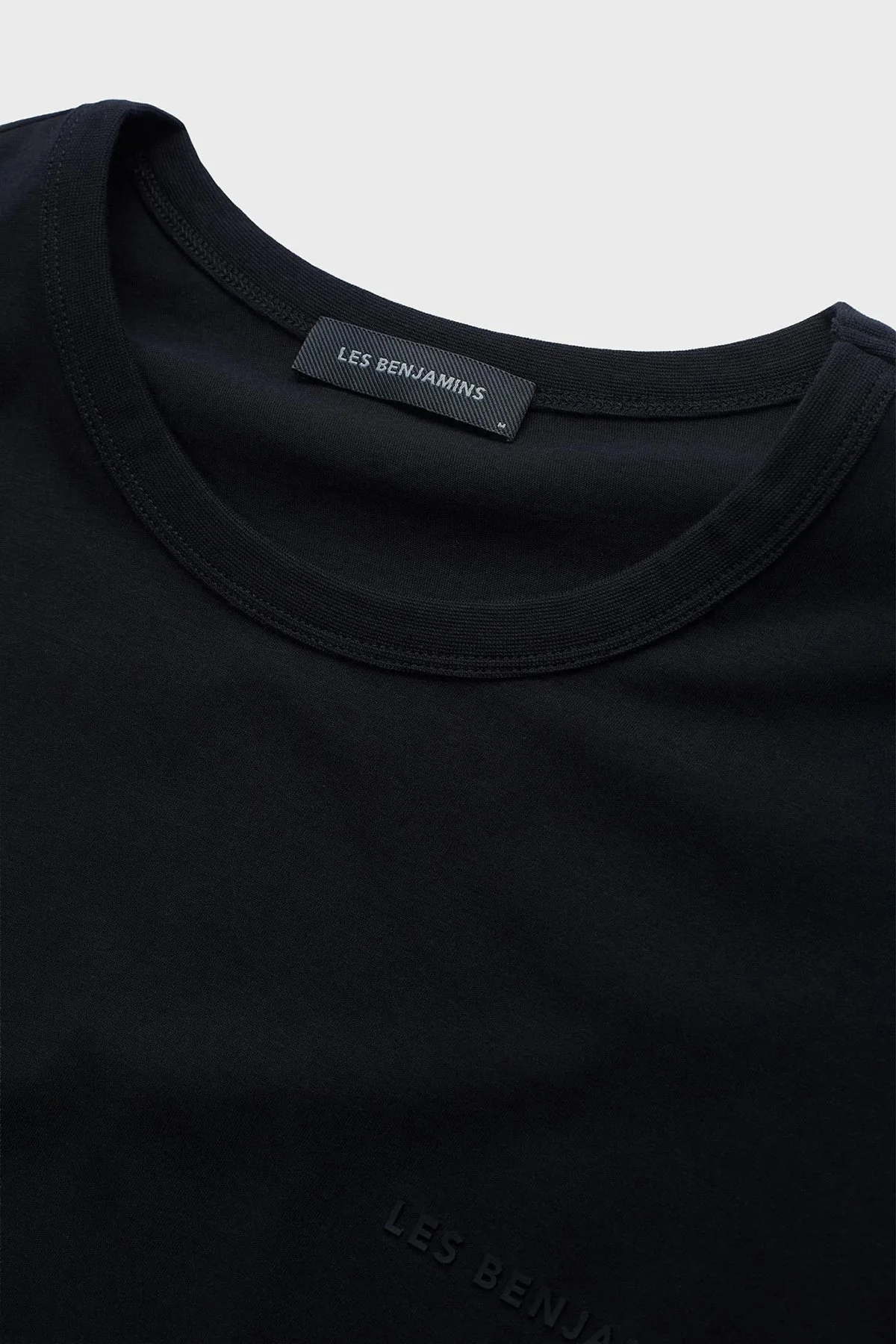 Les Benjamins Logolu Pamuklu Regular Fit Bisiklet Yaka Erkek T Shirt LB25FWCLAMUTS-401 SİYAH - 5