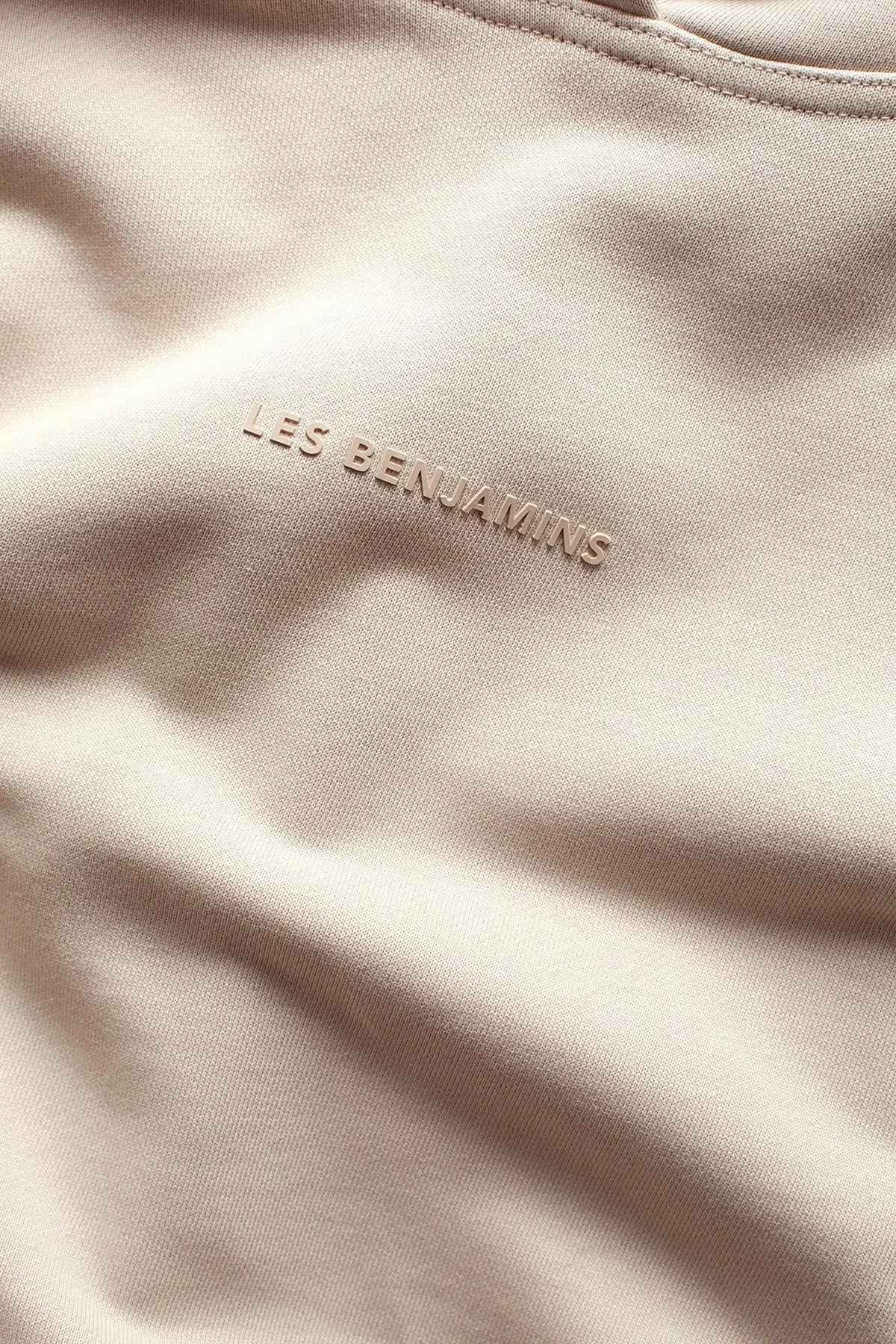 Les Benjamins Logolu Pamuklu Regular Fit Kapüşonlu Bayan Sweat LB25FWCLAFUHD-401 BEJ - 5