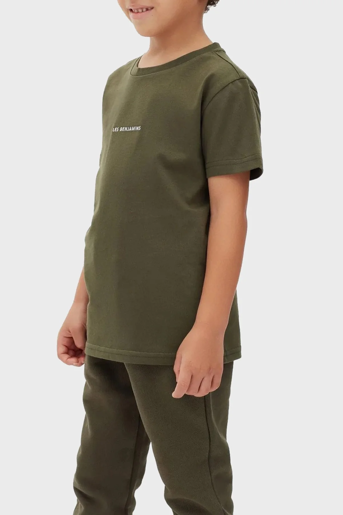 Les Benjamins Logolu Regular Fit Bisiklet Yaka % 100 Pamuk Unisex T Shirt LB22FWCHLCUTS-502 HAKİ - 2