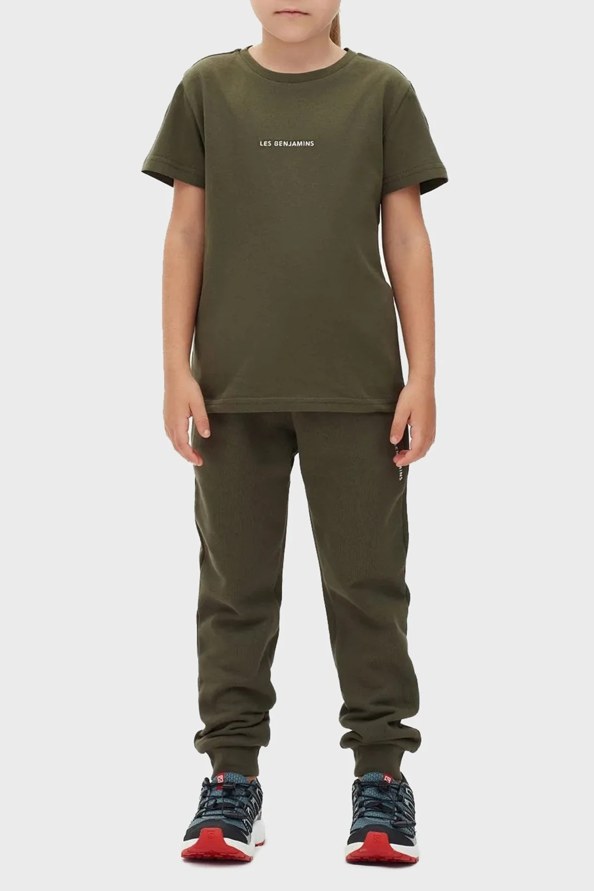 Les Benjamins Logolu Regular Fit Bisiklet Yaka % 100 Pamuk Unisex T Shirt LB22FWCHLCUTS-502 HAKİ - 3