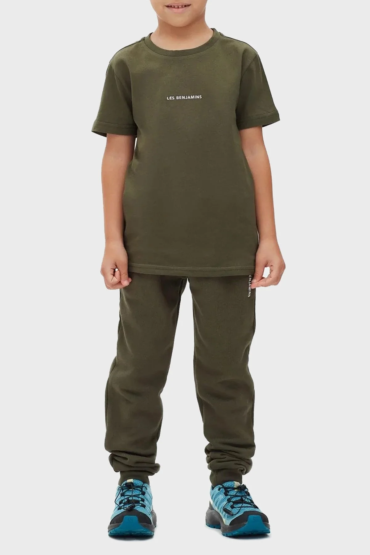 Les Benjamins Logolu Regular Fit Bisiklet Yaka % 100 Pamuk Unisex T Shirt LB22FWCHLCUTS-502 HAKİ - 4