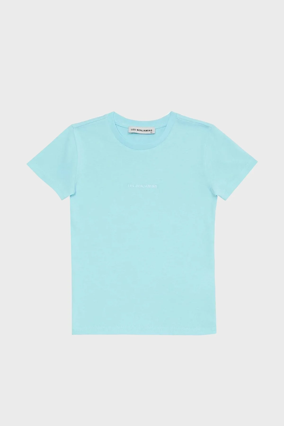 Les Benjamins Logolu Regular Fit Bisiklet Yaka % 100 Pamuk Unisex T Shirt LB22FWCHLCUTS-505 TURKUAZ - 7