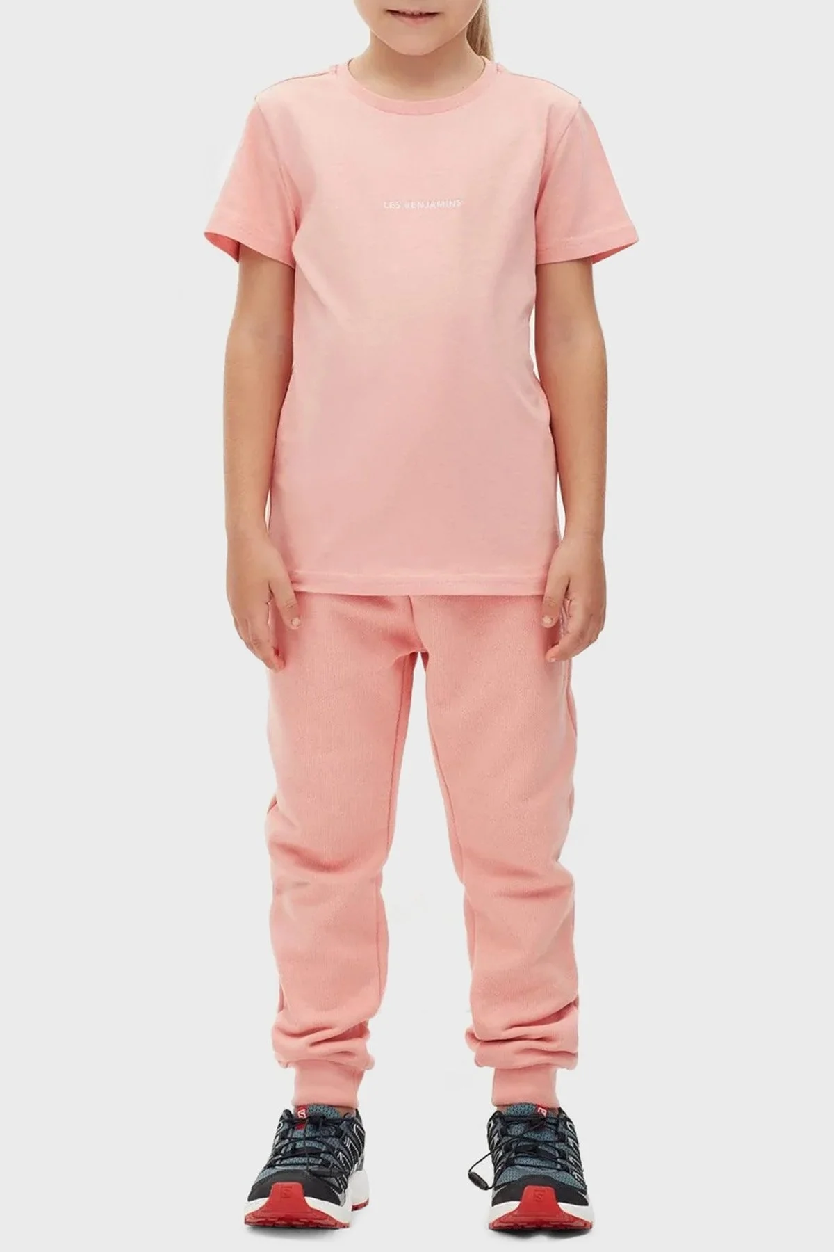 Les Benjamins Logolu Regular Fit Bisiklet Yaka % 100 Pamuk Unisex T Shirt LB22FWCHLCUTS-506 CORAL - 2