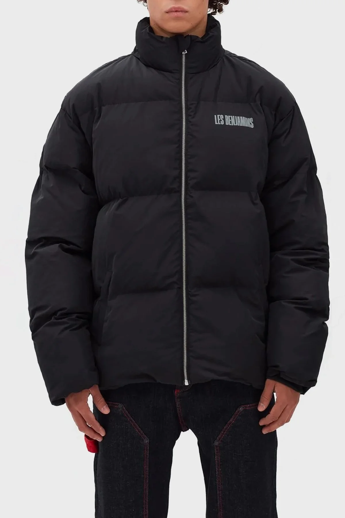 Les Benjamins Logolu Regular Fit Dik Yaka Erkek Mont LB22FWGASMUCA-004 SİYAH - 1