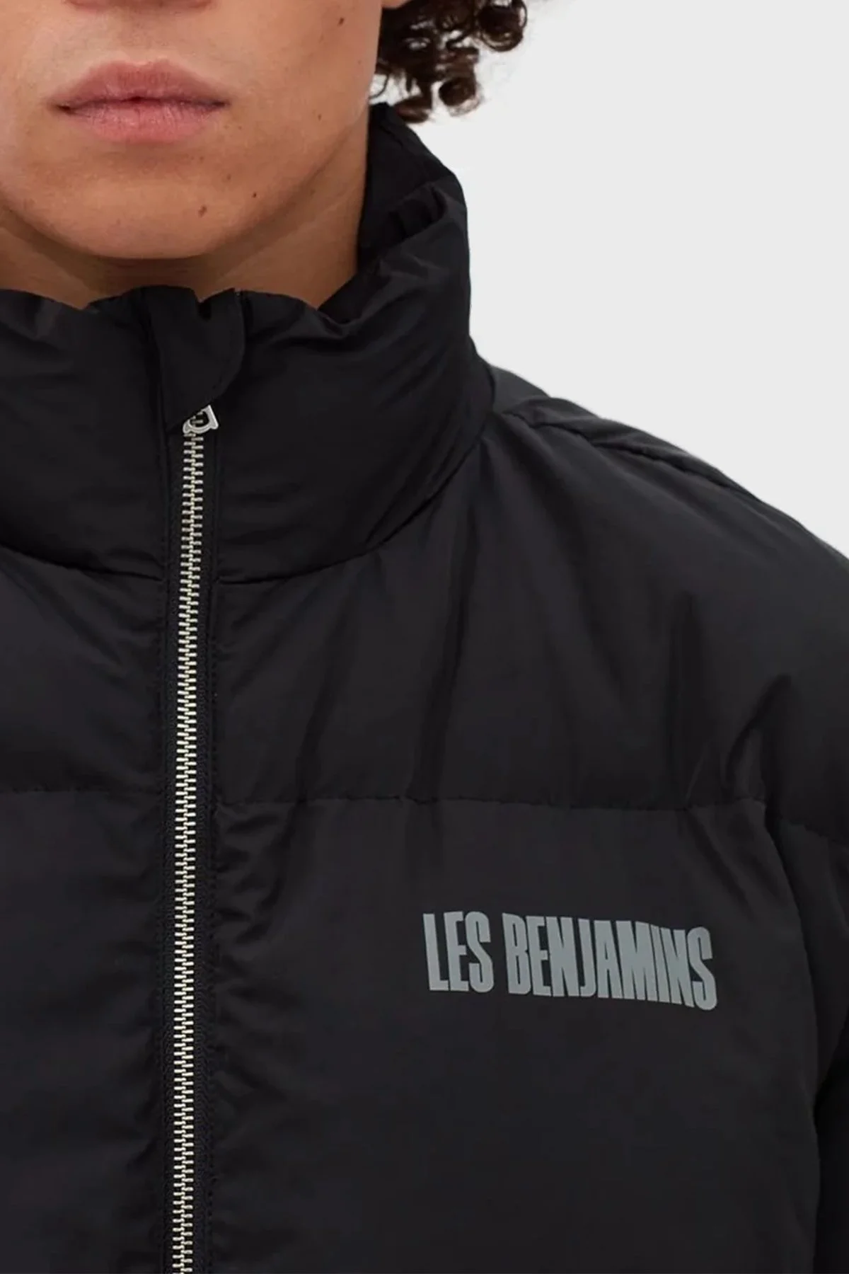 Les Benjamins Logolu Regular Fit Dik Yaka Erkek Mont LB22FWGASMUCA-004 SİYAH - 5