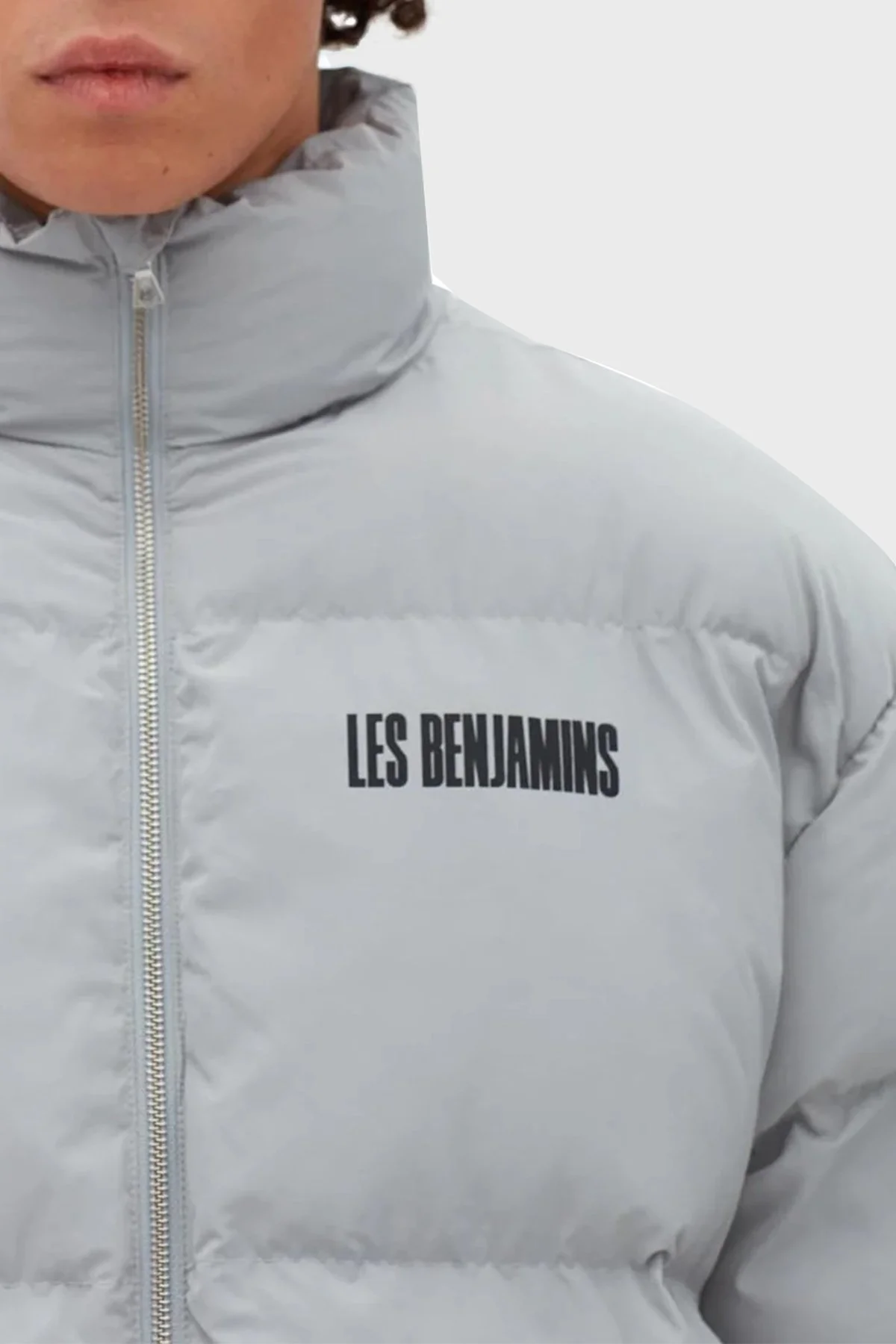 Les Benjamins Logolu Regular Fit Dik Yaka Erkek Mont LB22FWGASMUCA-005 GRİ - 4