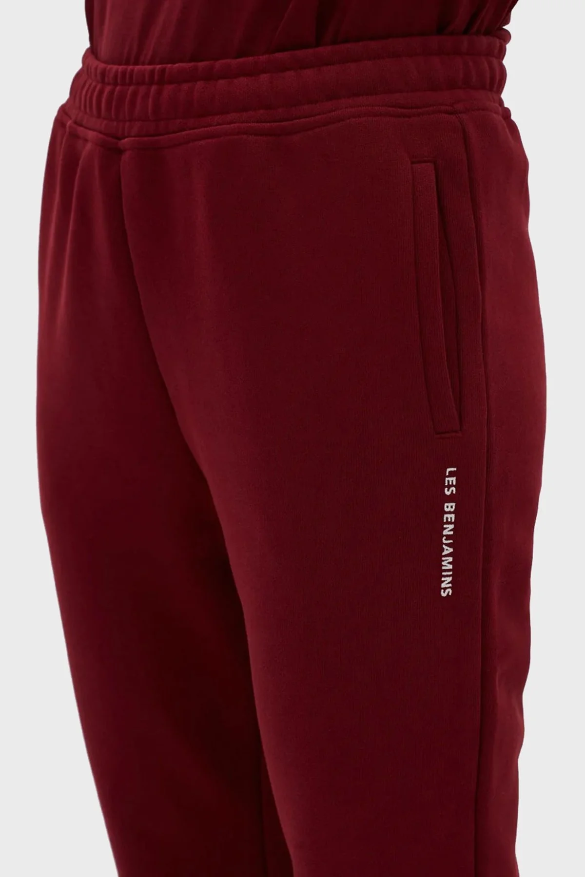 Les Benjamins Logolu Regular Fit Elastik Bel Bantlı Cepli % 100 Pamuk Bayan Pantolon LB22FWESSFUSP-301 BORDO - 5