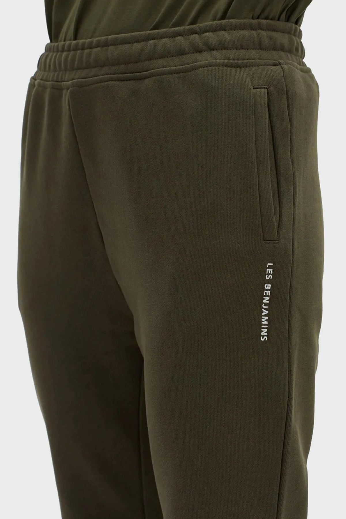 Les Benjamins Logolu Regular Fit Elastik Bel Bantlı Cepli % 100 Pamuk Bayan Pantolon LB22FWESSFUSP-302 HAKİ - 4