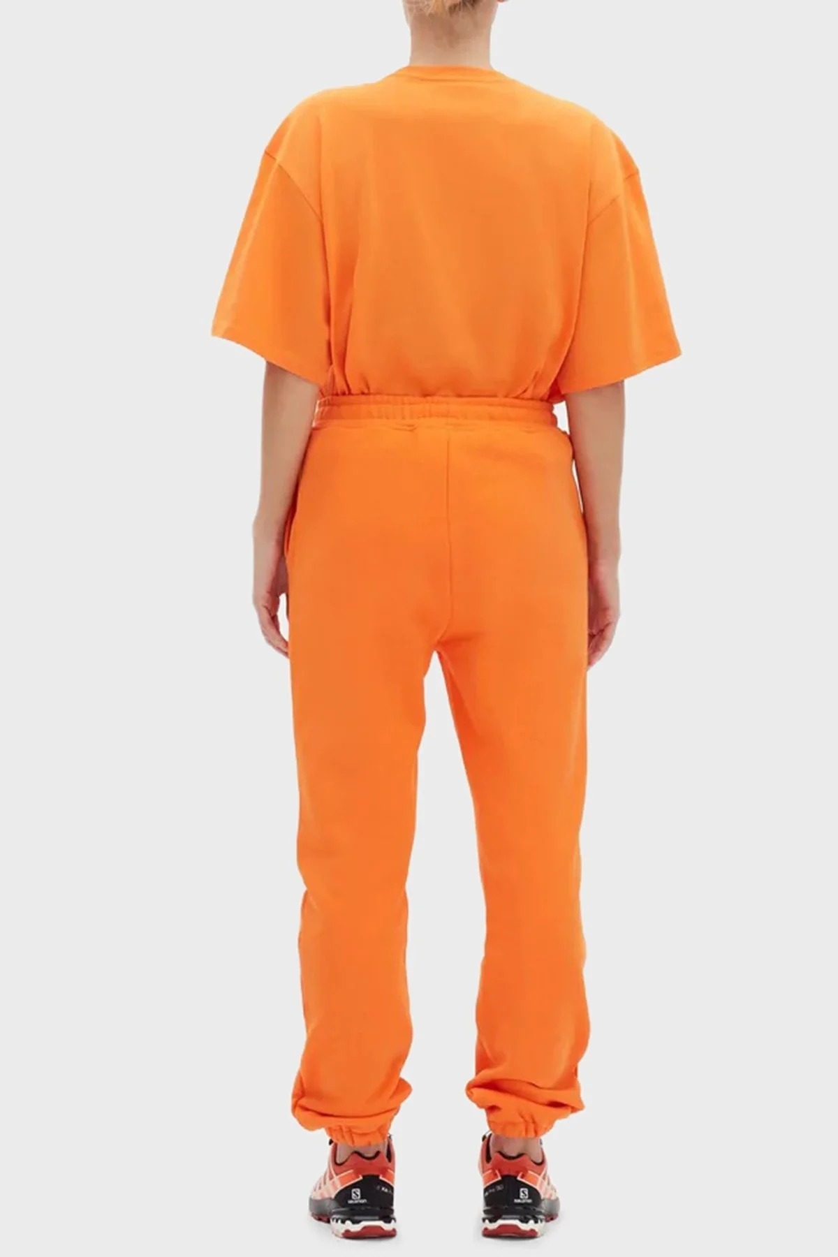 Les Benjamins Logolu Regular Fit Elastik Bel Bantlı Cepli % 100 Pamuk Bayan Pantolon LB22FWESSFUSP-304 ORANGE - 10