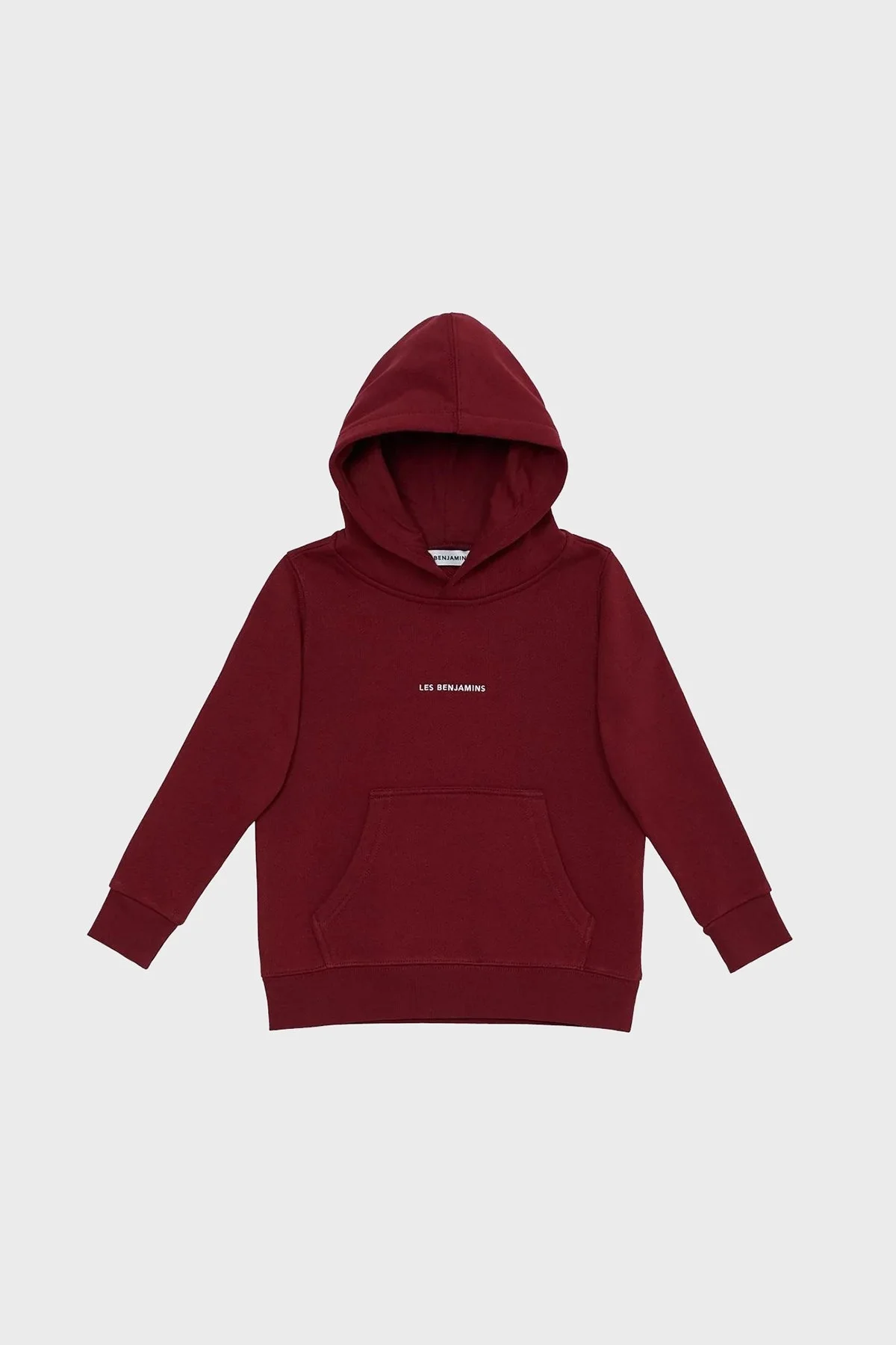 Les Benjamins Logolu Regular Fit Kapüşonlu Kanguru Cepli % 100 Pamuk Unisex Sweat LB22FWCHLCUHD-501 BORDO - 7