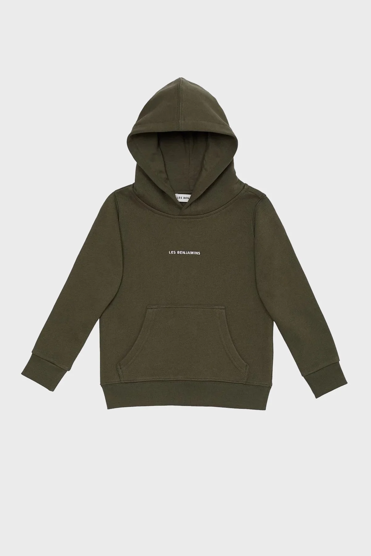 Les Benjamins Logolu Regular Fit Kapüşonlu Kanguru Cepli % 100 Pamuk Unisex Sweat LB22FWCHLCUHD-502 HAKİ - 14