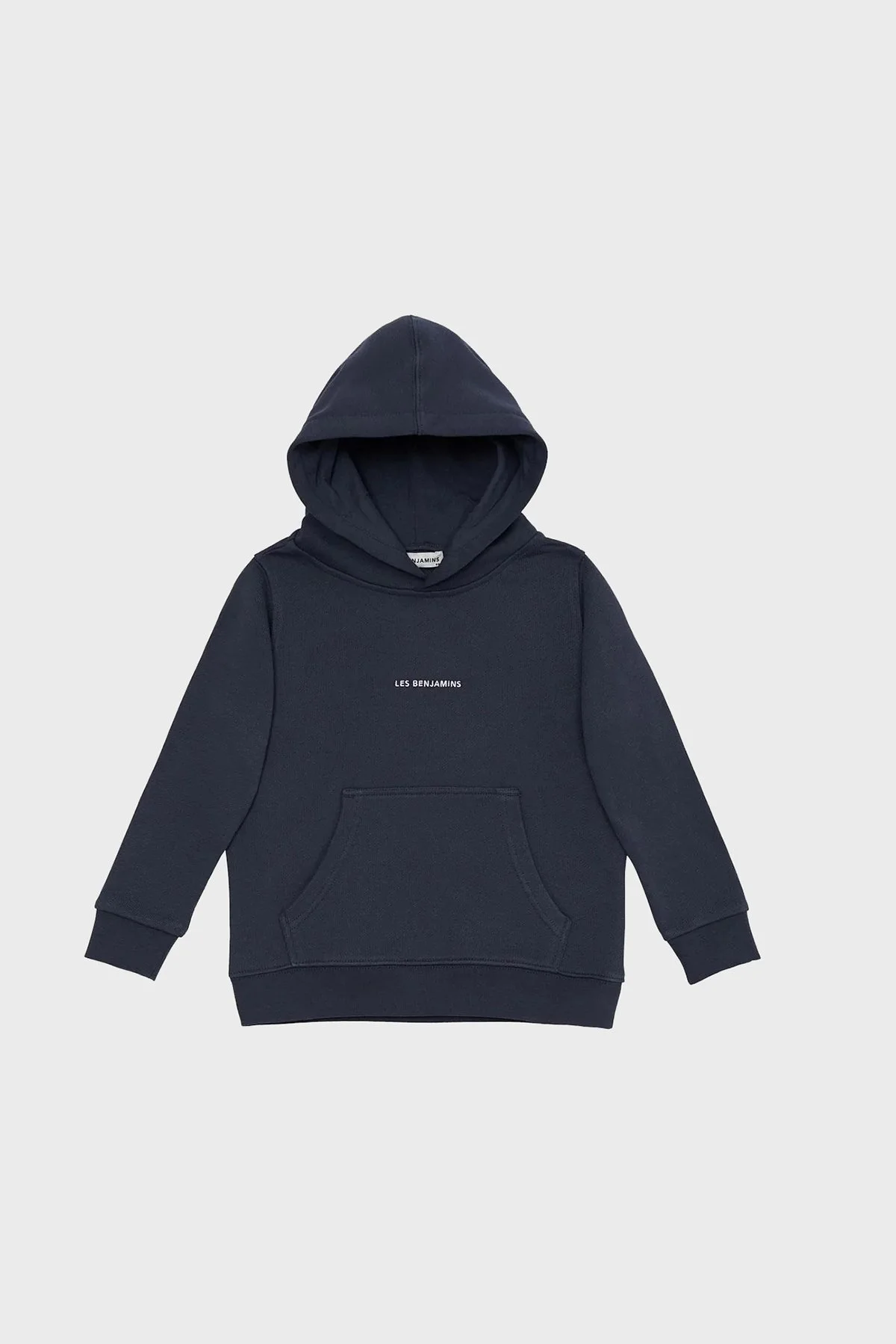 Les Benjamins Logolu Regular Fit Kapüşonlu Kanguru Cepli % 100 Pamuk Unisex Sweat LB22FWCHLCUHD-503 LACİVERT - 7