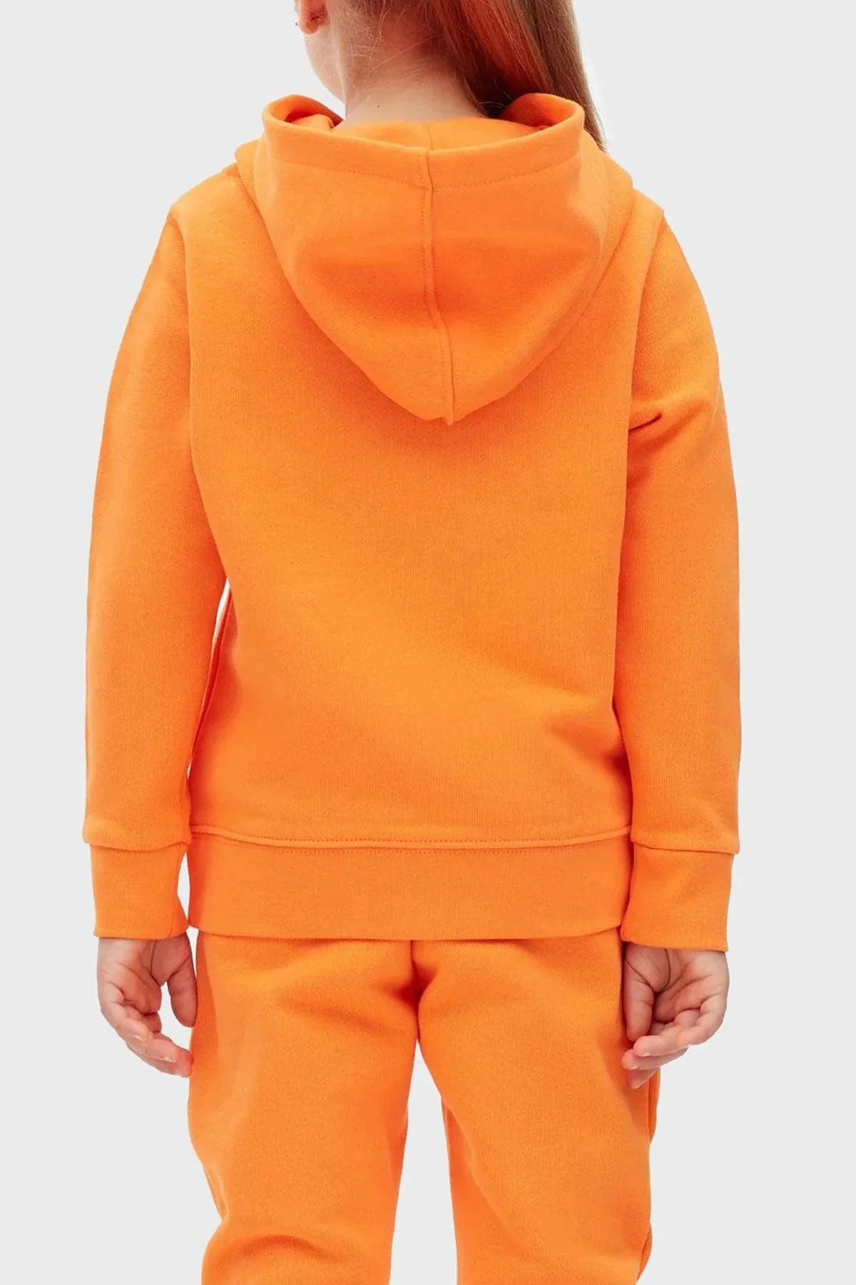 Les Benjamins Logolu Regular Fit Kapüşonlu Kanguru Cepli % 100 Pamuk Unisex Sweat LB22FWCHLCUHD-504 ORANGE - 5
