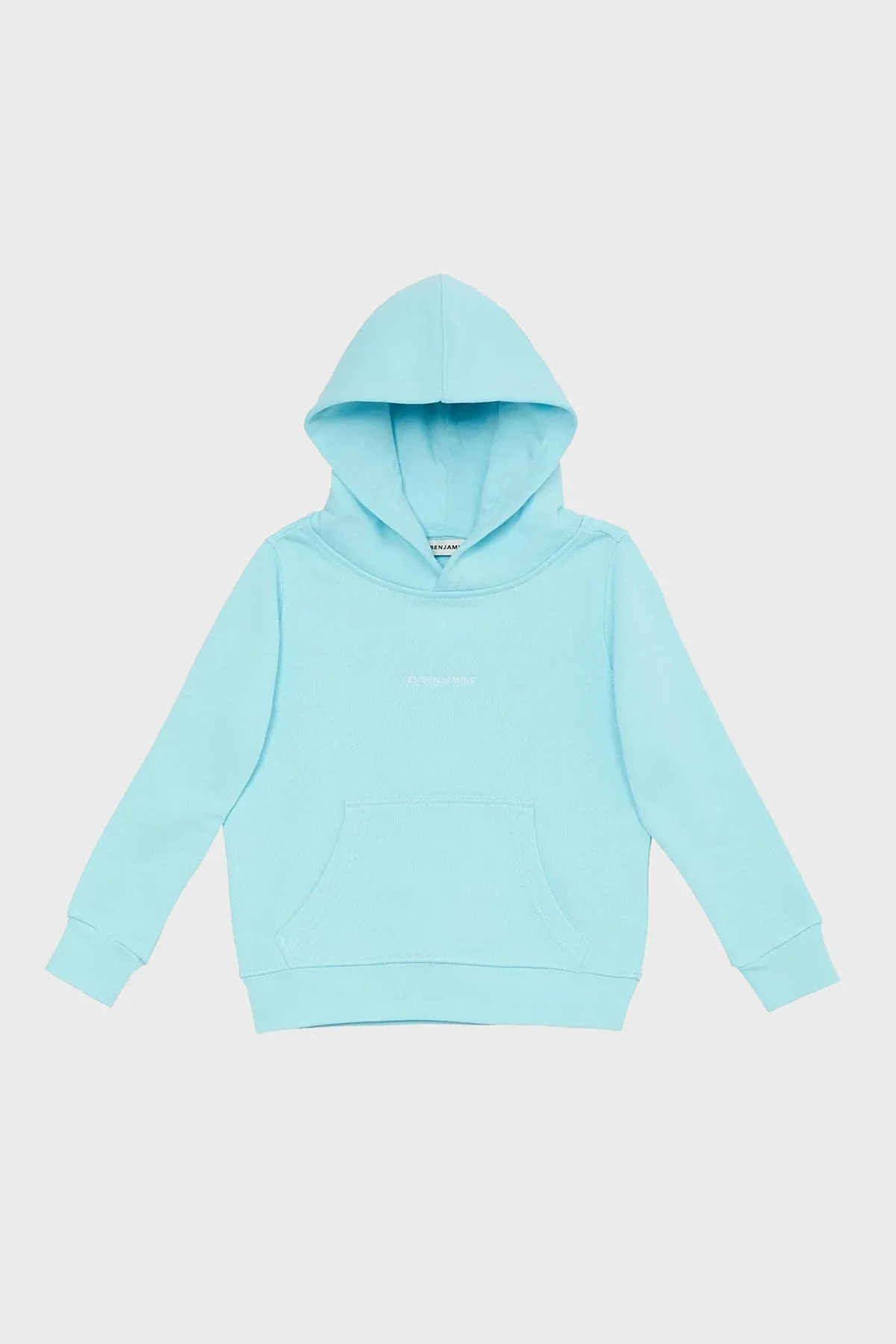 Les Benjamins Logolu Regular Fit Kapüşonlu Kanguru Cepli % 100 Pamuk Unisex Sweat LB22FWCHLCUHD-505 TURKUAZ - 5