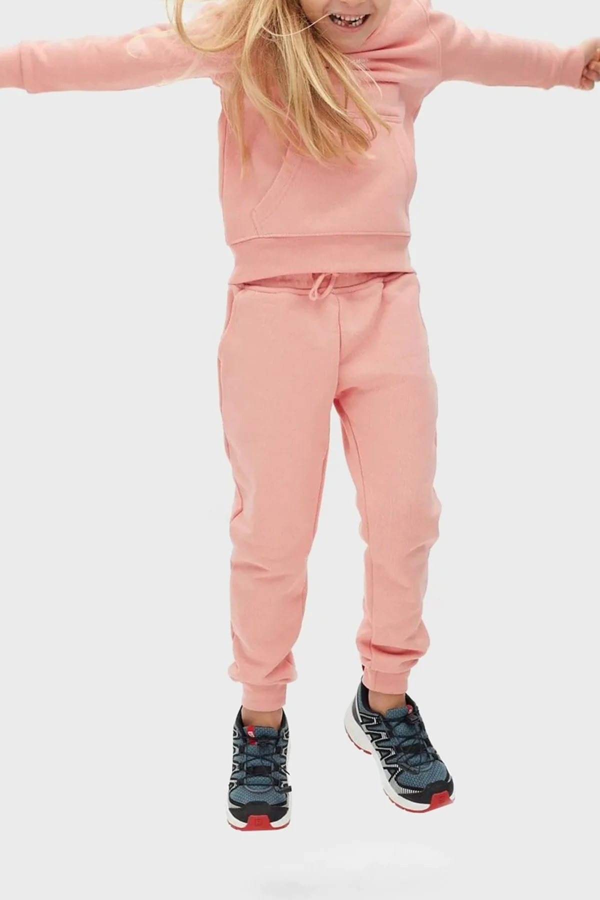 Les Benjamins Logolu Regular Fit Kapüşonlu Kanguru Cepli % 100 Pamuk Unisex Sweat LB22FWCHLCUHD-506 CORAL - 3