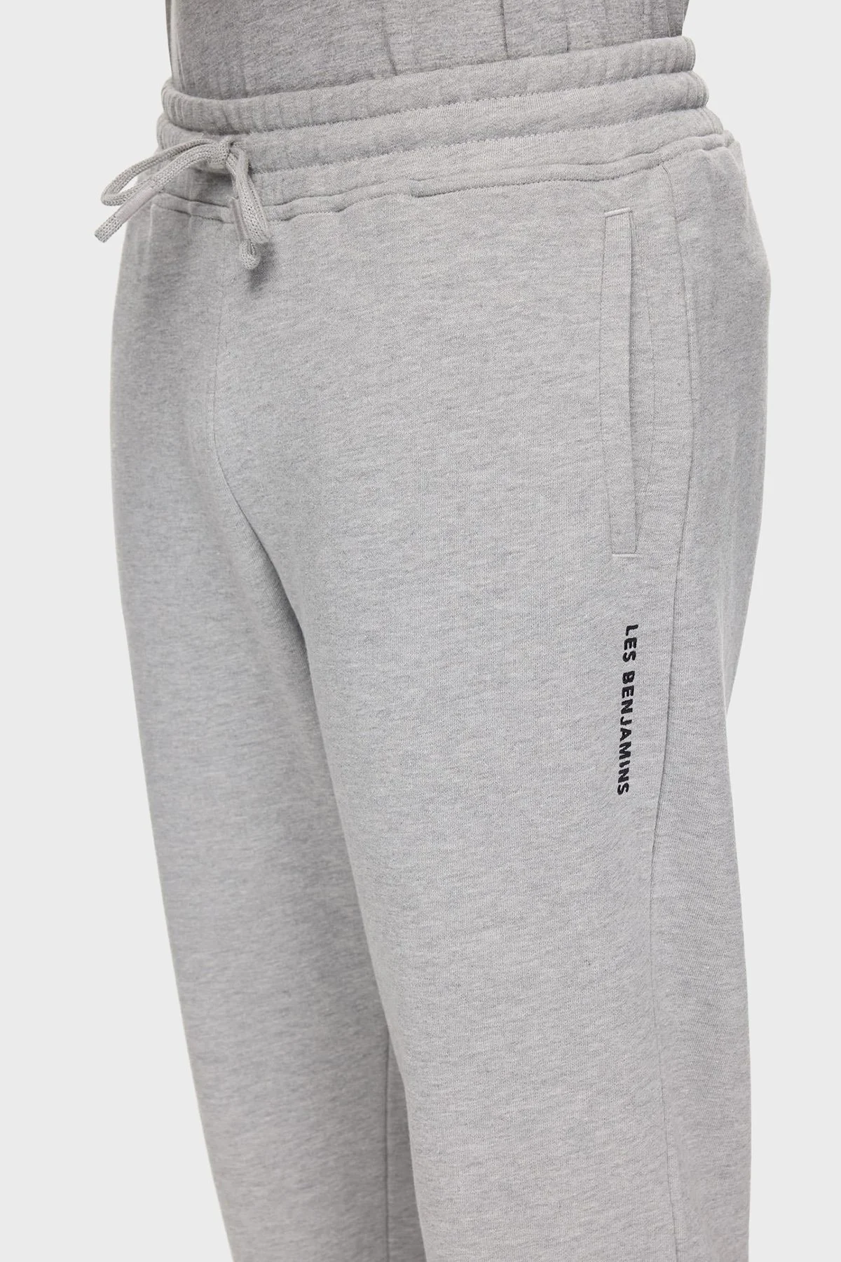 Les Benjamins Logolu Regular Fit Normal Bel Ribanalı Paça Jogger Erkek Pantolon LBNOOSCORMUSP-308 AÇIK GRİ - 5