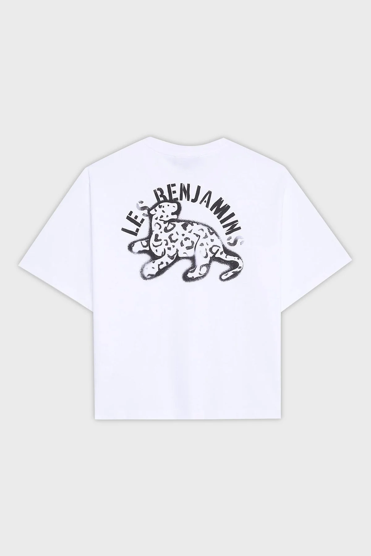 Les Benjamins Ön ve Arka Baskılı % 100 Pamuk Regular Fit Bayan T Shirt LB25SSUNLFUTS-010 BEYAZ - 7