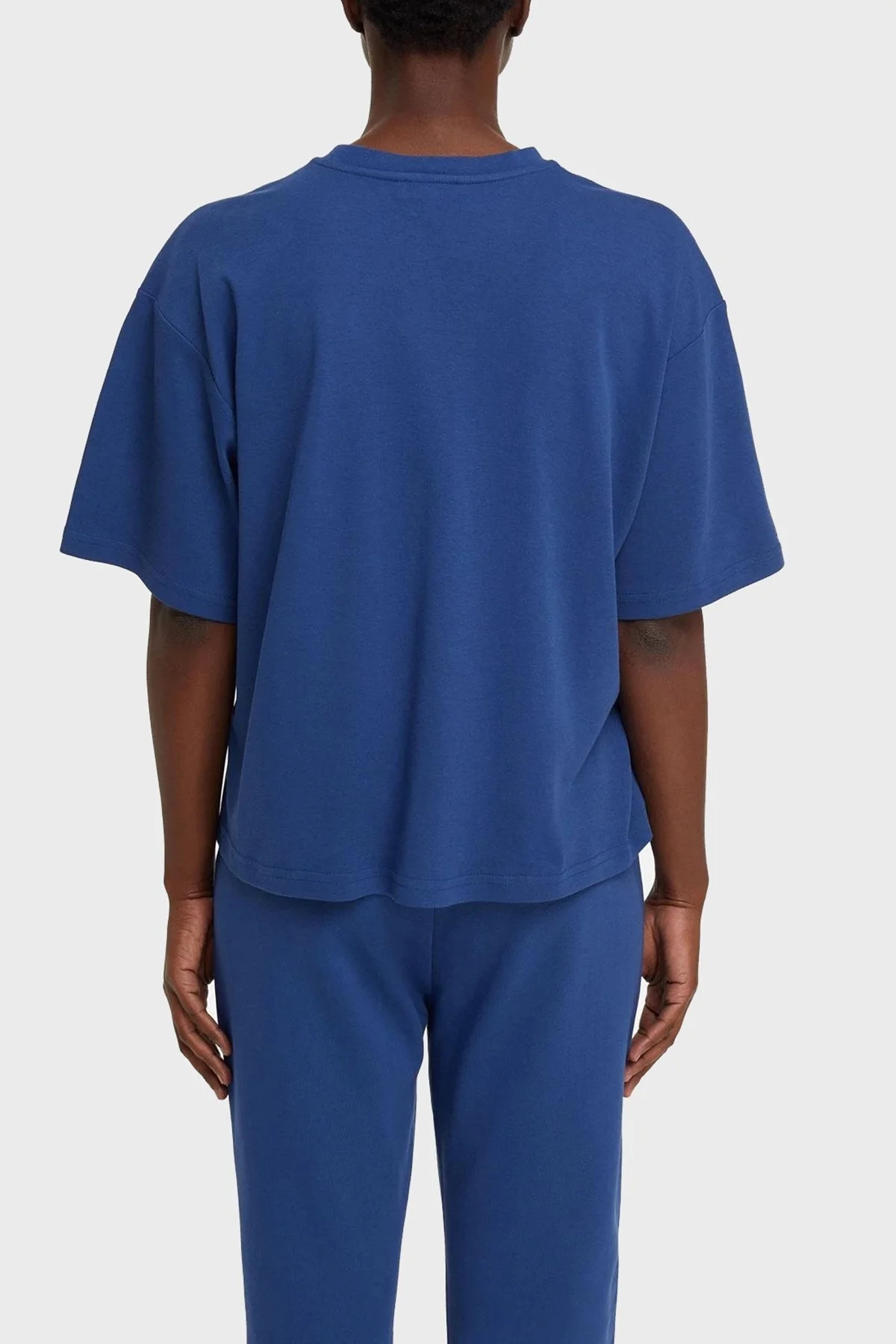 Les Benjamins Oversize Bisiklet Yaka % 100 Pamuk Bayan T Shirt LB21SSCORFUOT-002 LACİVERT - 2