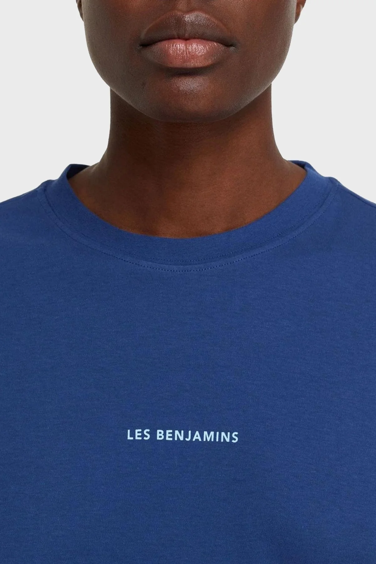 Les Benjamins Oversize Bisiklet Yaka % 100 Pamuk Bayan T Shirt LB21SSCORFUOT-002 LACİVERT - 5