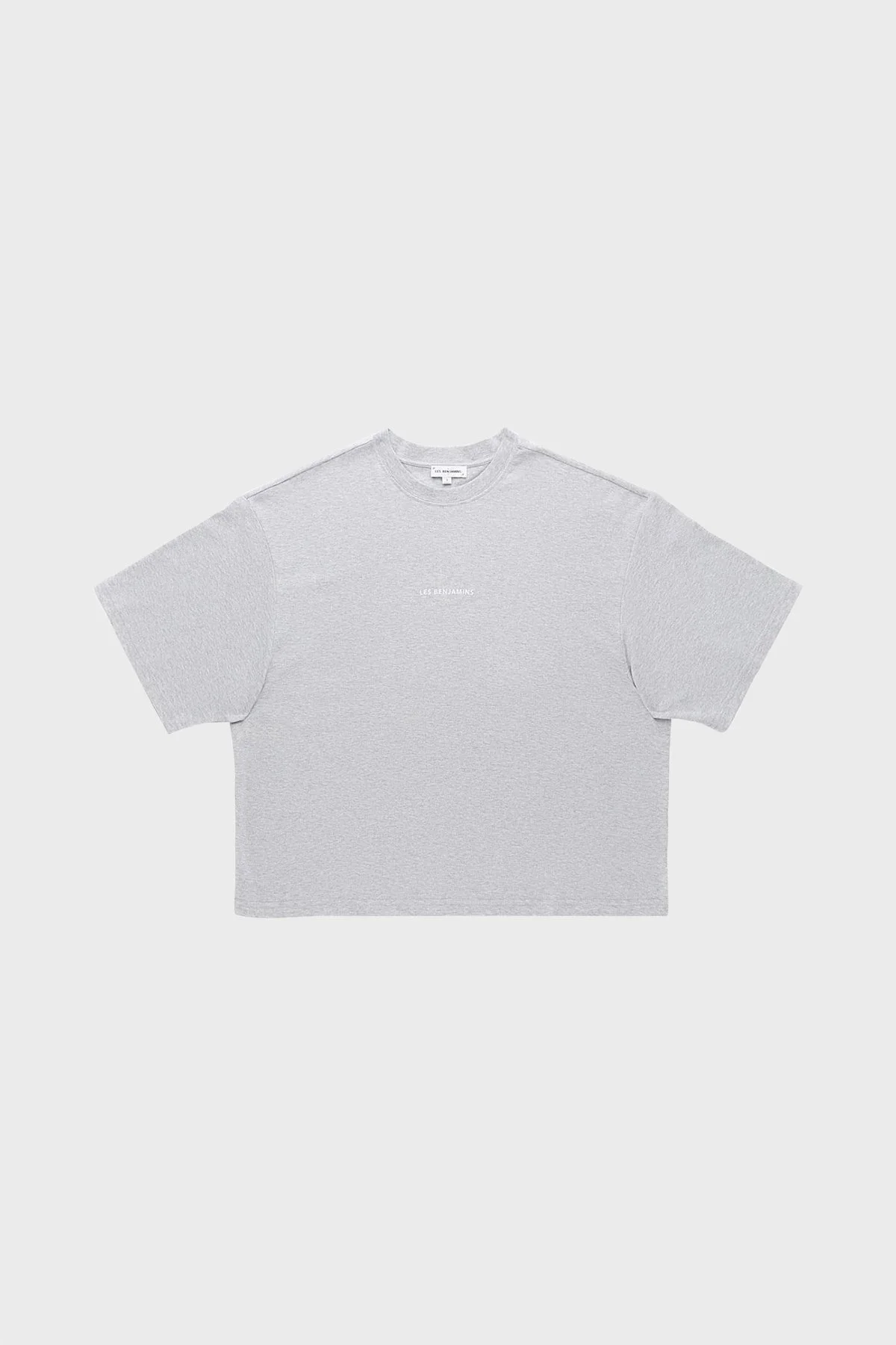 Les Benjamins Oversize Bisiklet Yaka % 100 Pamuk Bayan T Shirt LB21SSCORFUOT-003 AÇIK GRİ - 6