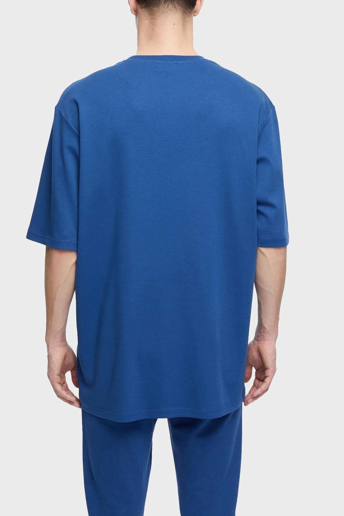 Les Benjamins Oversize Bisiklet Yaka % 100 Pamuk Erkek T Shirt LB21SSCORMUOT-002 LACİVERT - 2