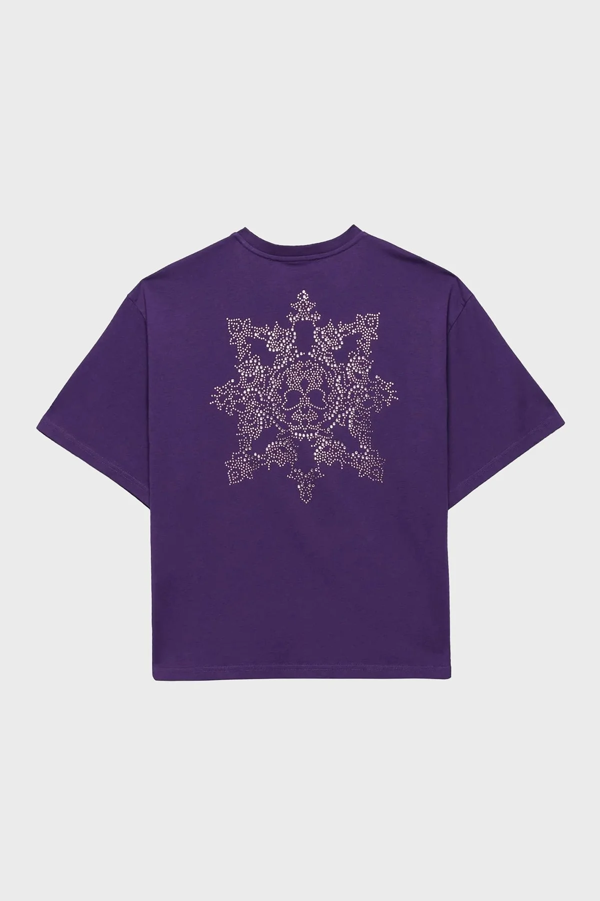 Les Benjamins Oversized Fit Bisiklet Yaka Bayan T Shirt LB24FWEAPFUTS-002 MOR - 7