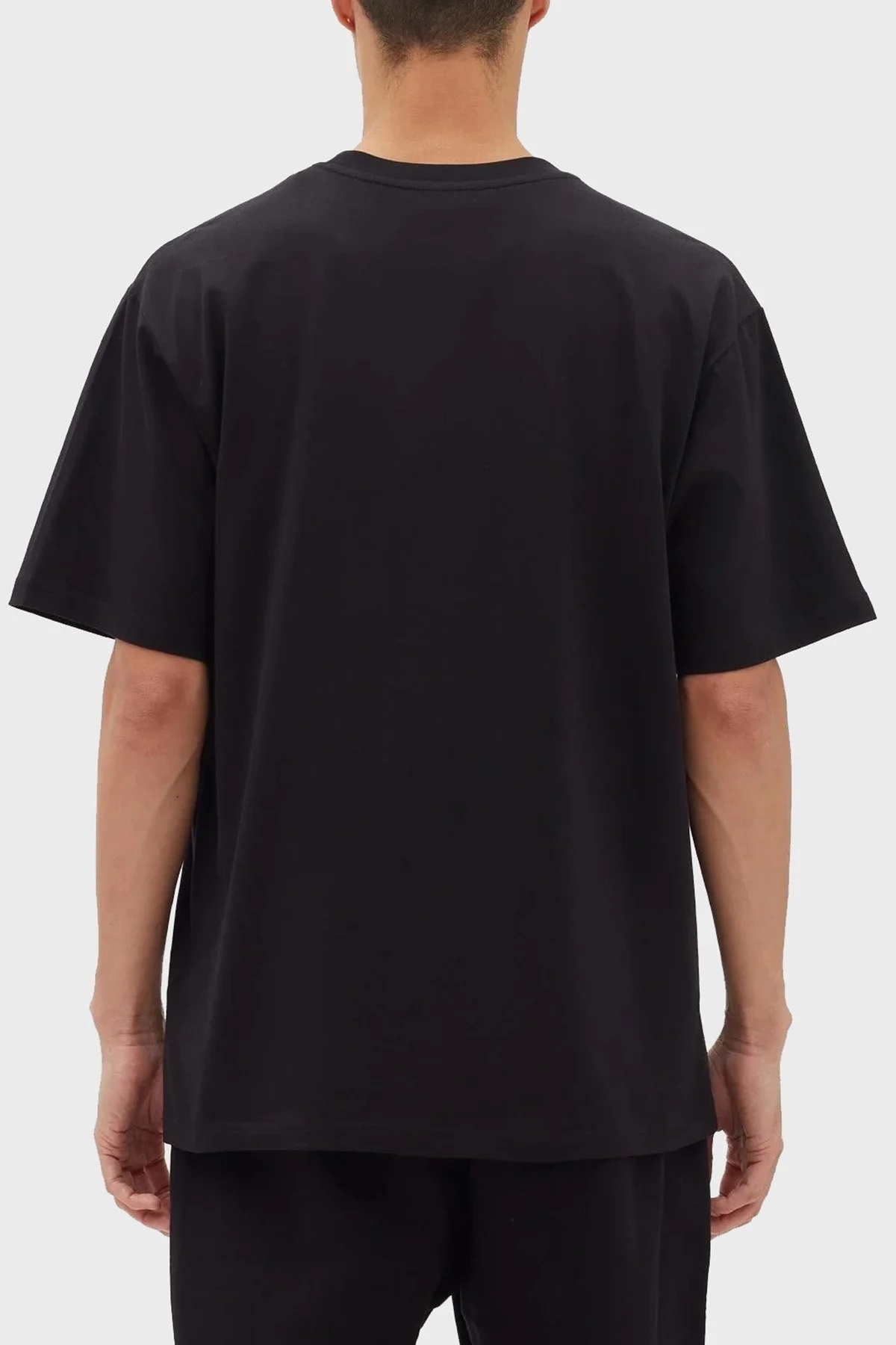 Les Benjamins Pamuklu Baskılı Oversize Erkek T Shirt LB23FWFRWMUTS-020 SİYAH - 2