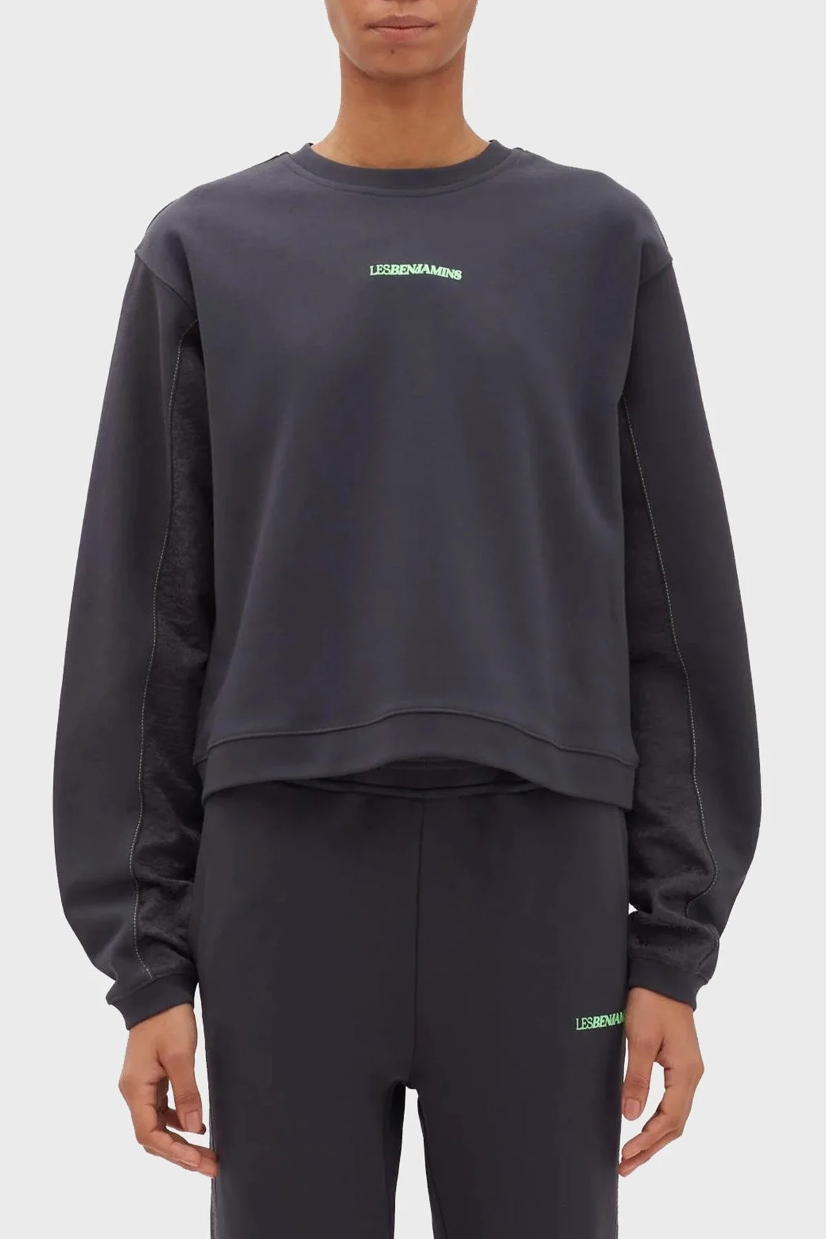 Les Benjamins Pamuklu Baskılı Regular Fit Bayan Sweat LB23FWFRWFUSW-008 ANTRASİT - 1