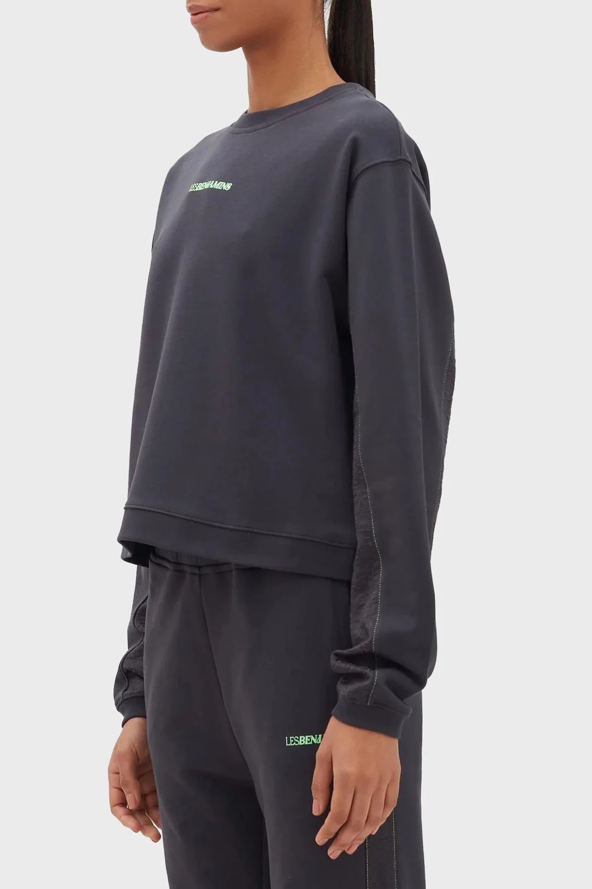 Les Benjamins Pamuklu Baskılı Regular Fit Bayan Sweat LB23FWFRWFUSW-008 ANTRASİT - 4