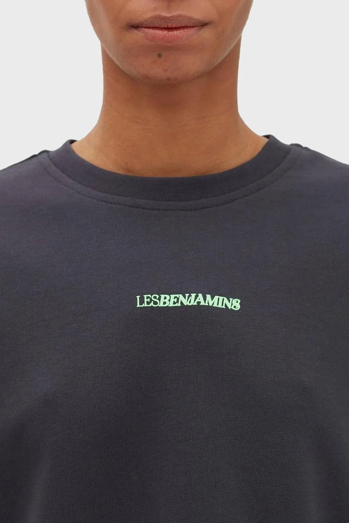 Les Benjamins Pamuklu Baskılı Regular Fit Bayan Sweat LB23FWFRWFUSW-008 ANTRASİT - 5