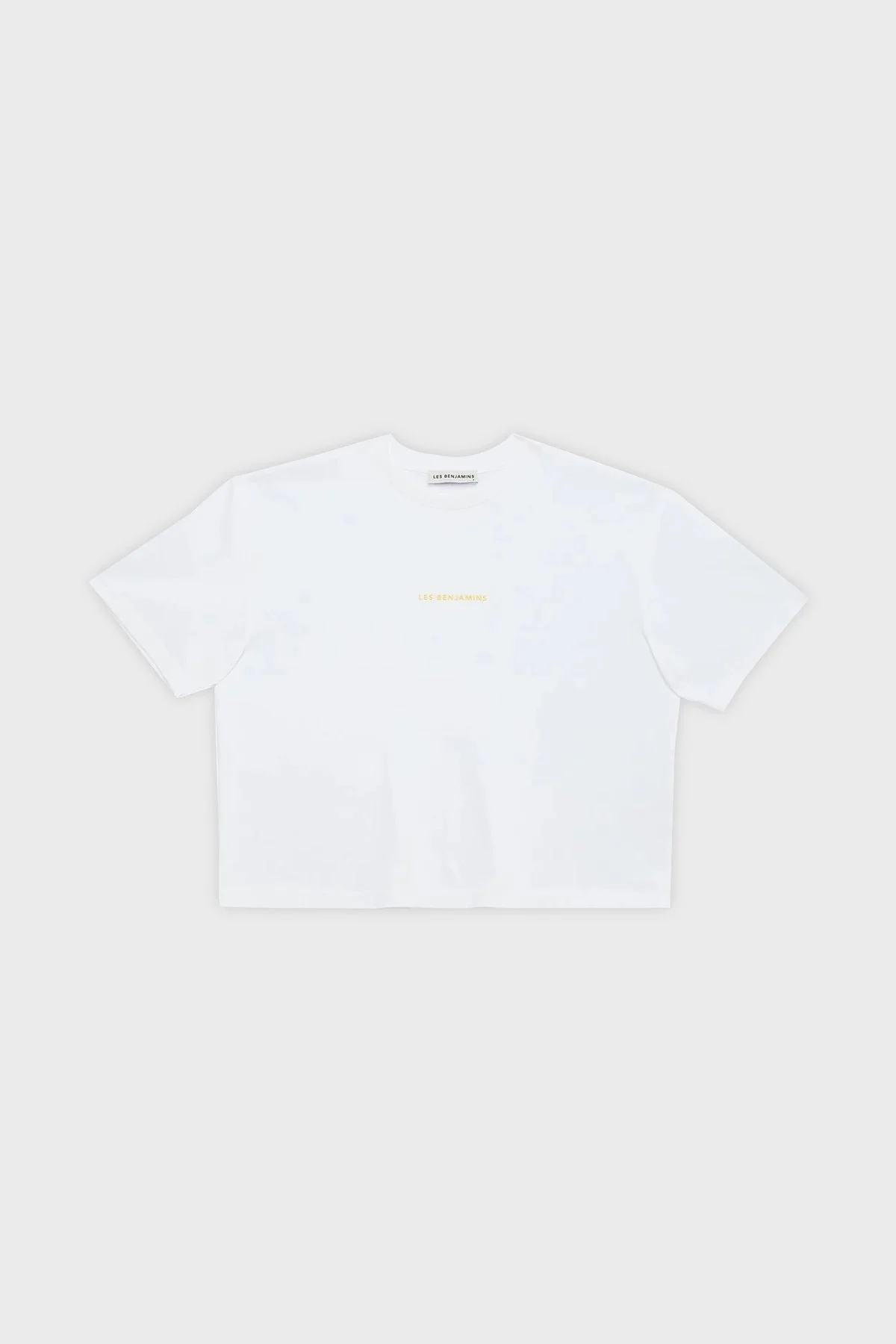 Les Benjamins Pamuklu Bisiklet Yaka Loose Fit Bayan T Shirt LB23SSHOEFUTS-004 BEYAZ - 6