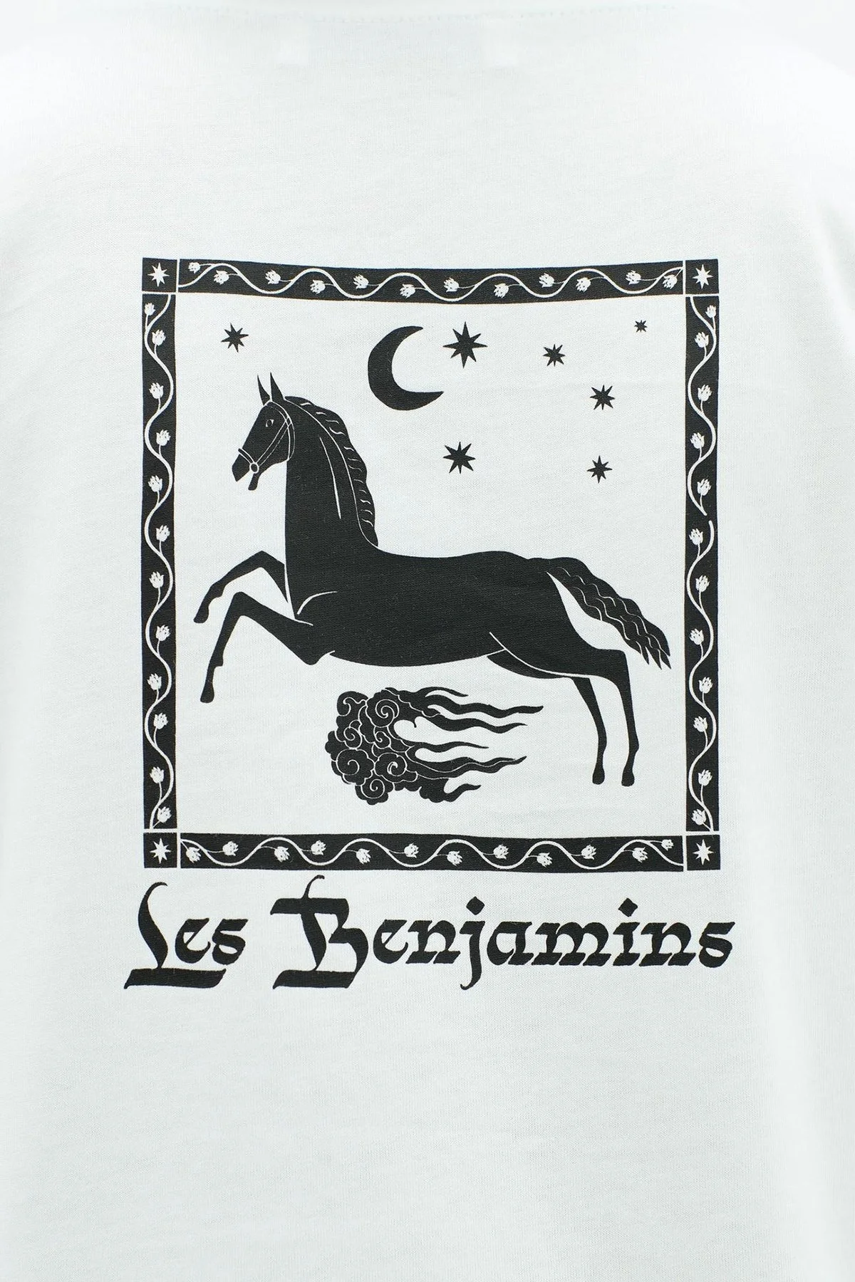 Les Benjamins Pamuklu Bisiklet Yaka Loose Fit Bayan T Shirt LB23SSHOEFUTS-017 BEYAZ - 5