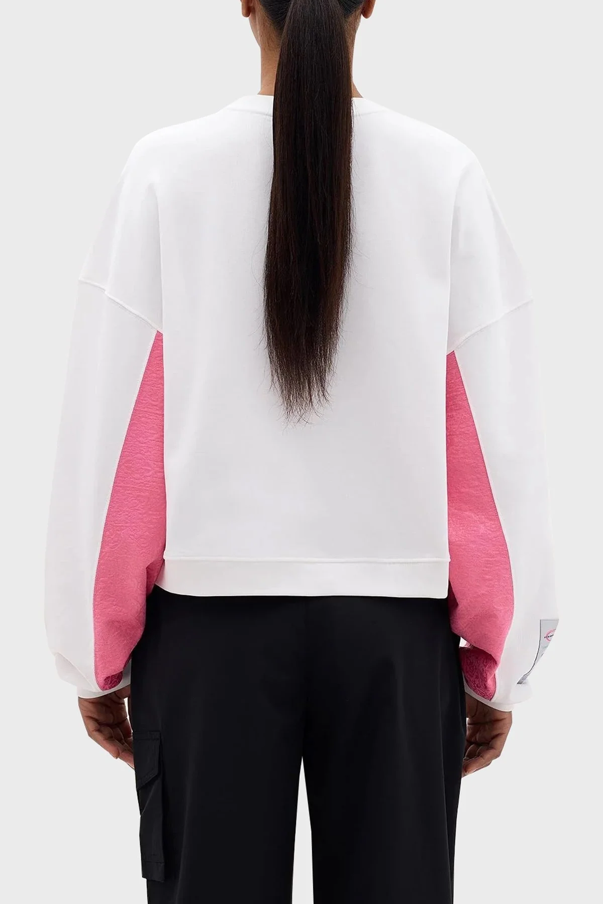 Les Benjamins Pamuklu Bisiklet Yaka Regular Fit Bayan Sweat LB24SSKISFUSW-004 BEYAZ - 7