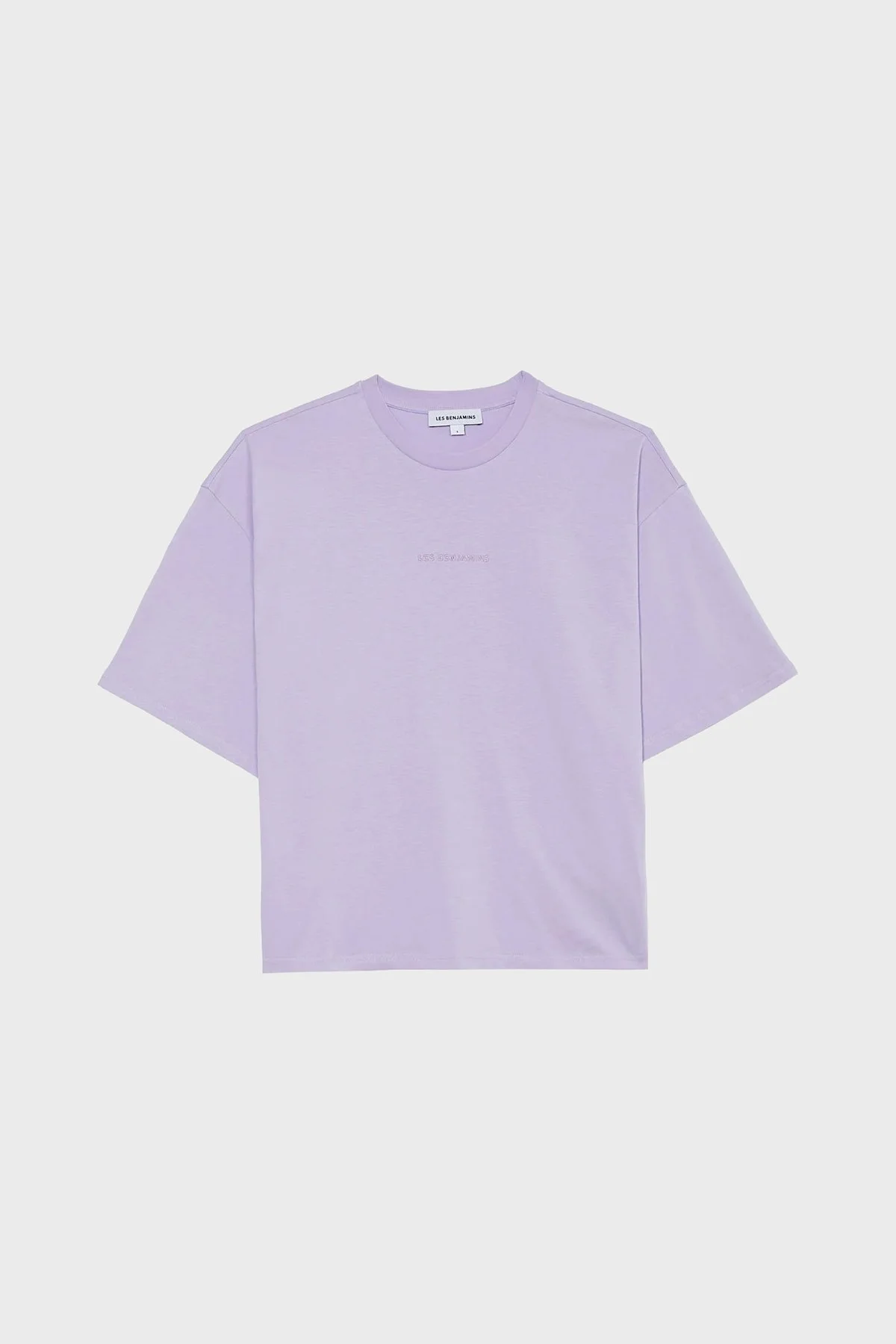 Les Benjamins Pamuklu Bisiklet Yaka Relaxed Fit Bayan T Shirt LB24SSESSFUTS-303 LİLA - 6