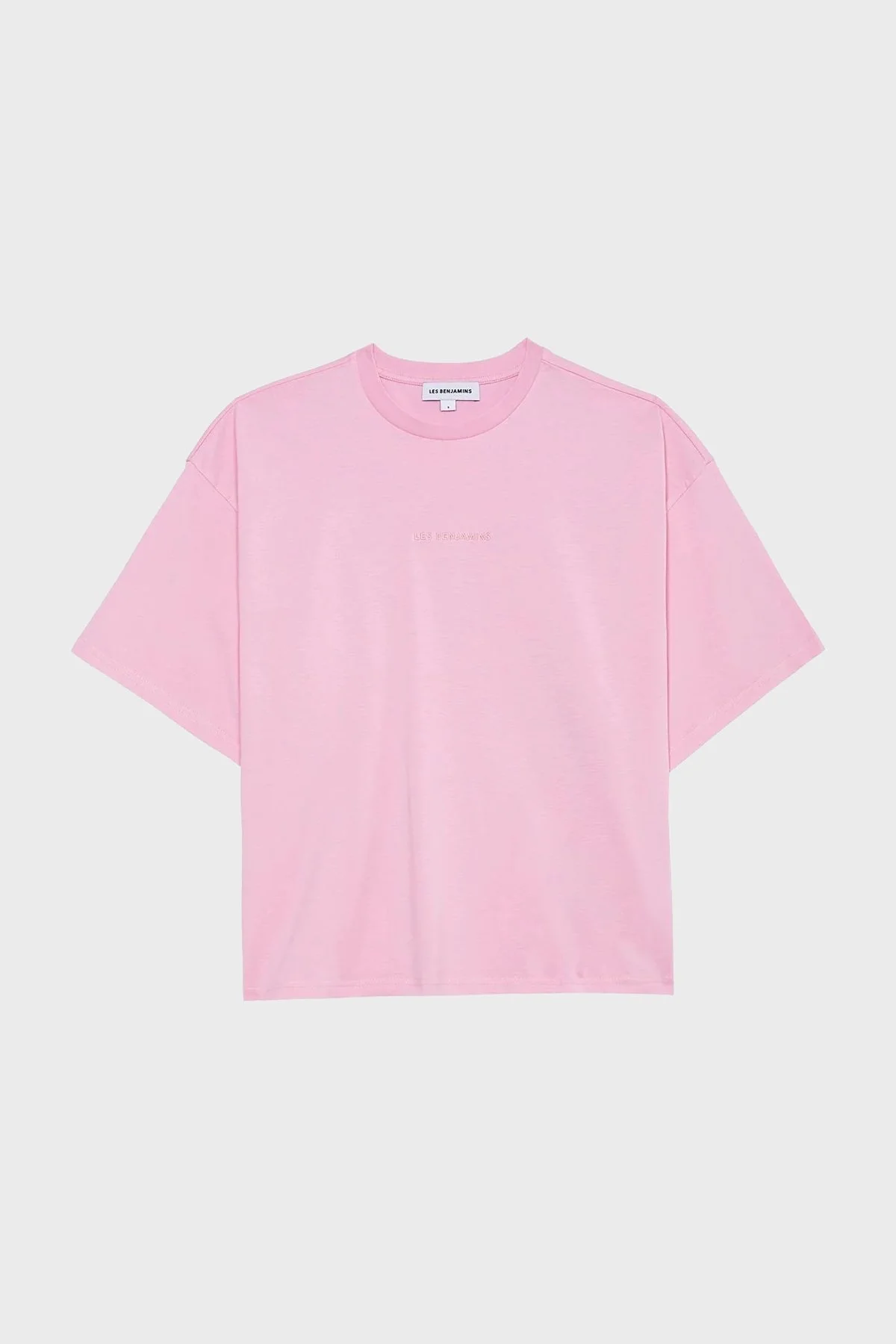 Les Benjamins Pamuklu Bisiklet Yaka Relaxed Fit Bayan T Shirt LB24SSESSFUTS-305 PEMBE - 6