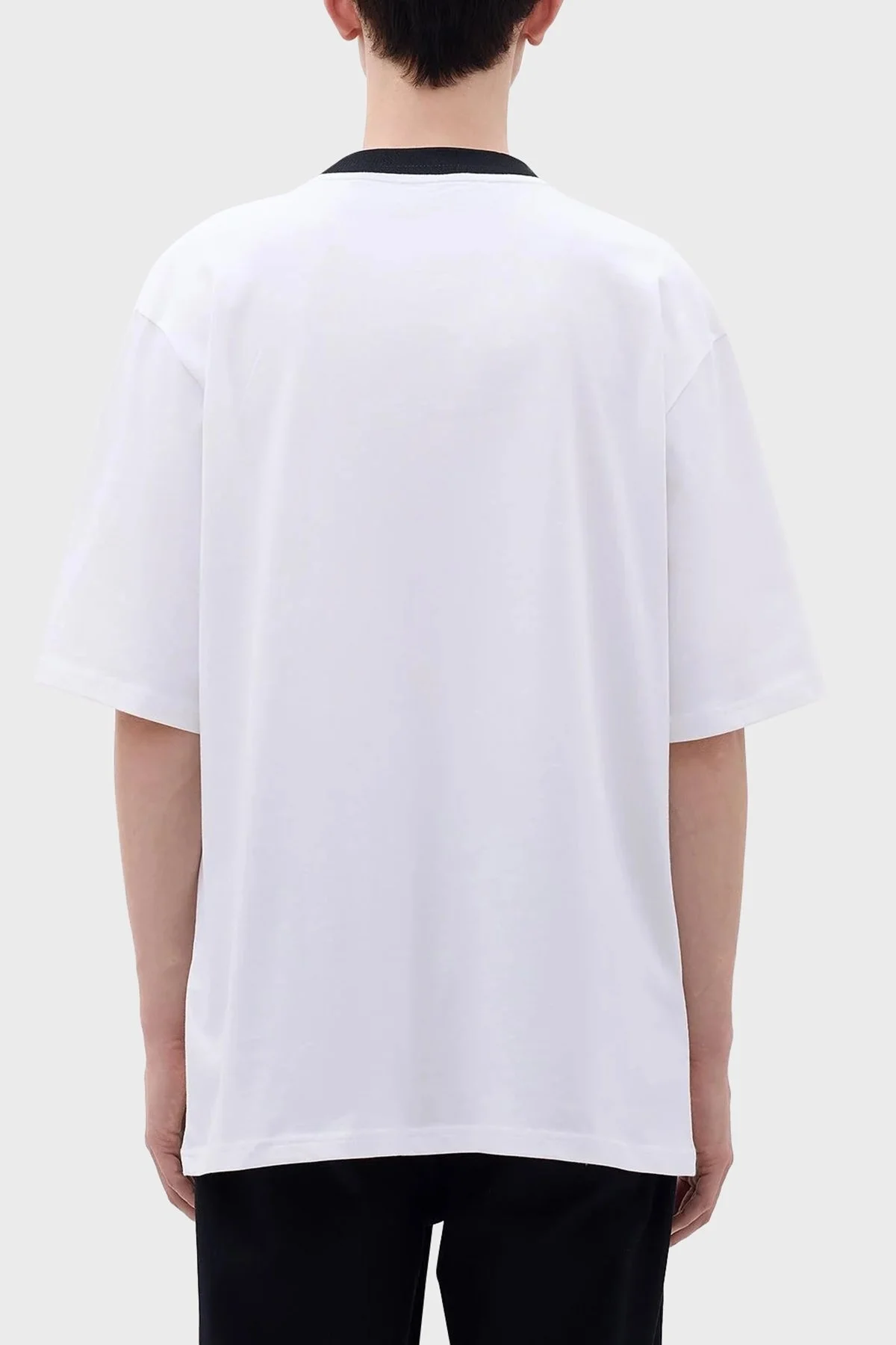 Les Benjamins Pamuklu Bisiklet Yaka Relaxed Fit Erkek T Shirt LB23FWCLAMUTS-401 BEYAZ - 3