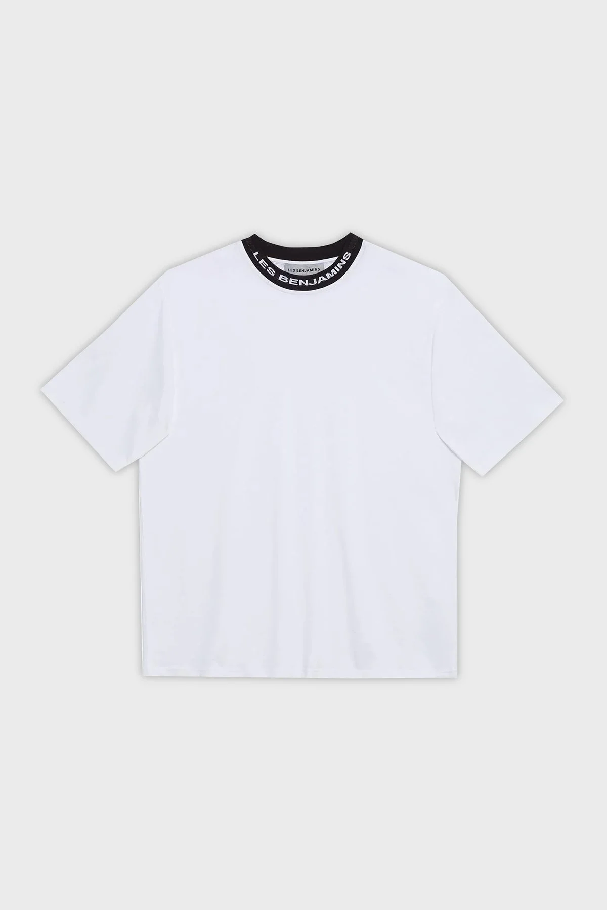 Les Benjamins Pamuklu Bisiklet Yaka Relaxed Fit Erkek T Shirt LB23FWCLAMUTS-401 BEYAZ - 7