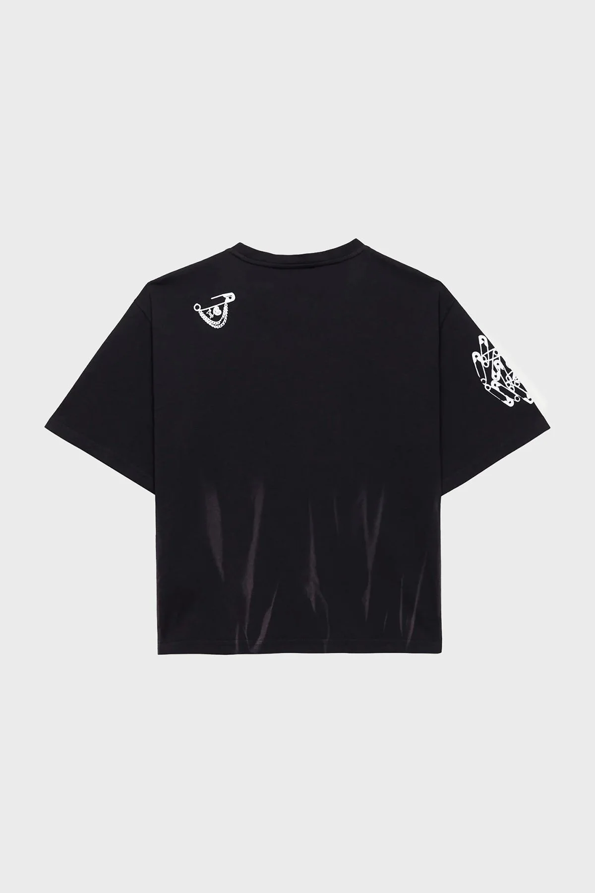 Les Benjamins Pamuklu Boxy Fit Bayan T Shirt LB24FWEAPFUTS-007 SİYAH - 12