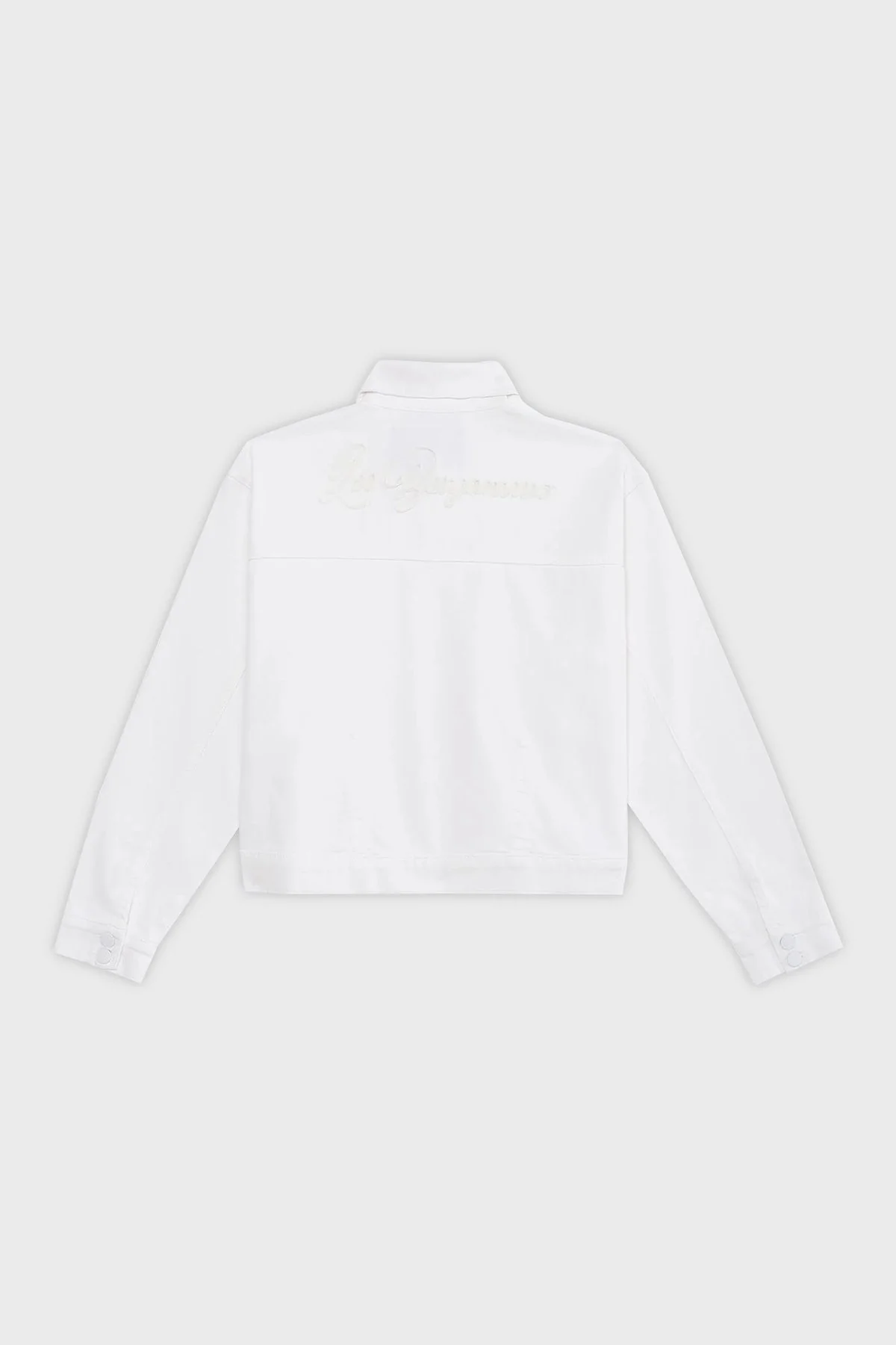 Les Benjamins Pamuklu Cropped Fit Bayan Kot Ceket LB24SSKISFUJC-004 BEYAZ - 17